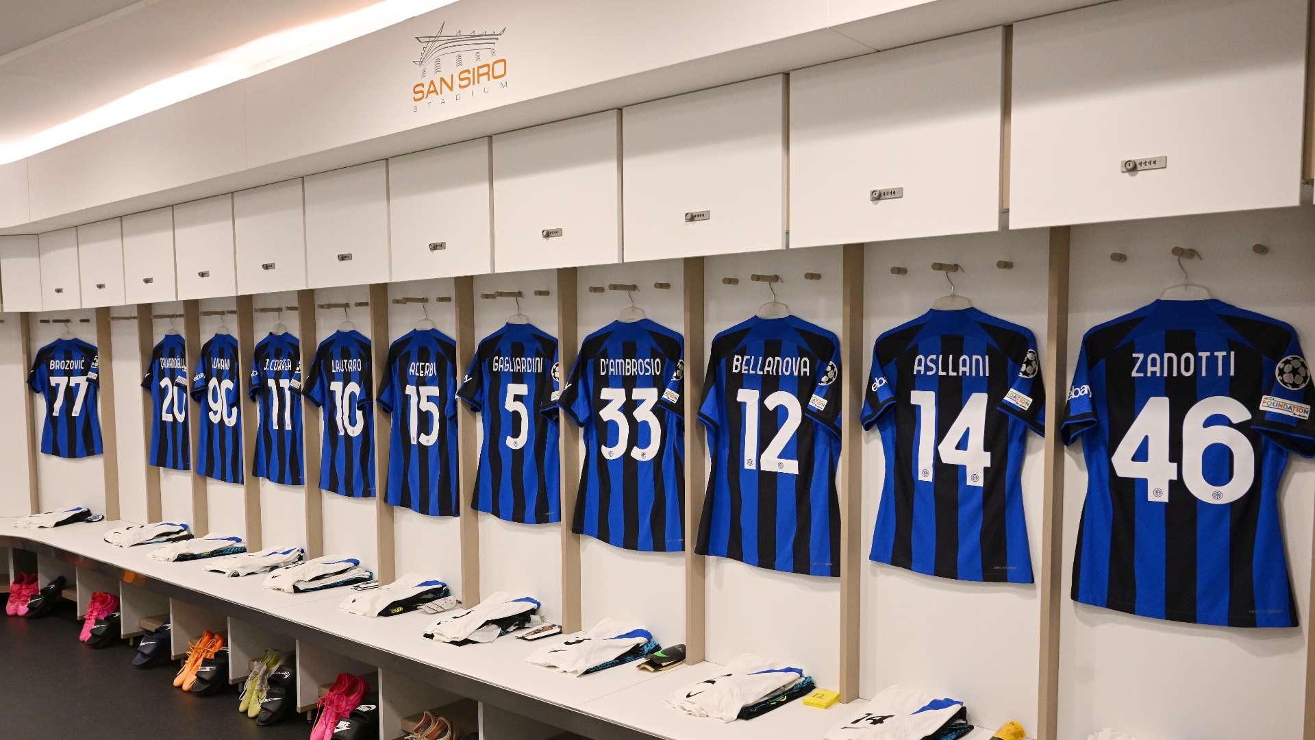 Spogliatoio Inter