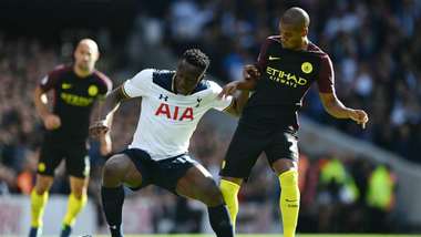 Victor Wanyama produced a man of the match display against Manchester City on Sunday