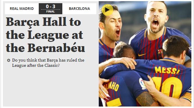 الصحف الإسبانية