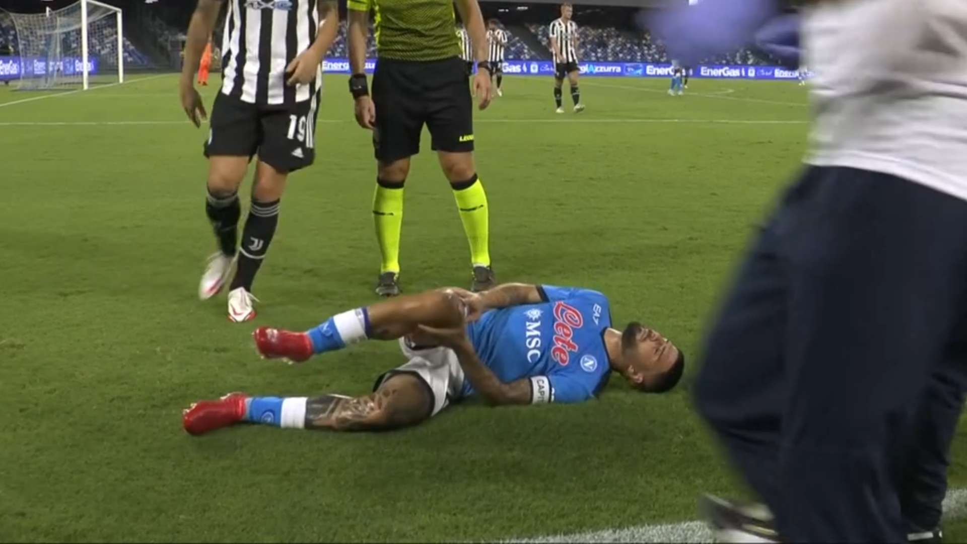 Insigne injured Napoli Juventus