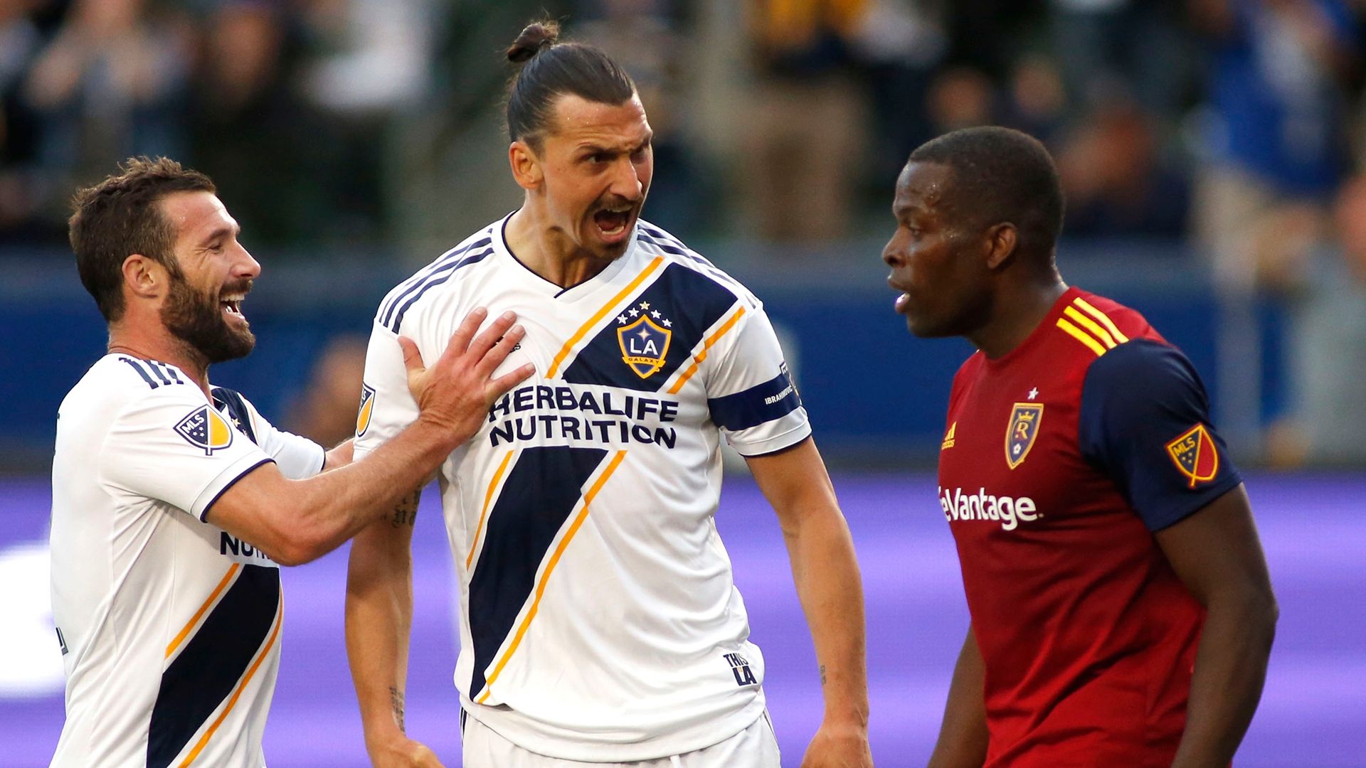 Zlatan Ibrahimovic Onuoha LA Galaxy Real Salt Lake 2019