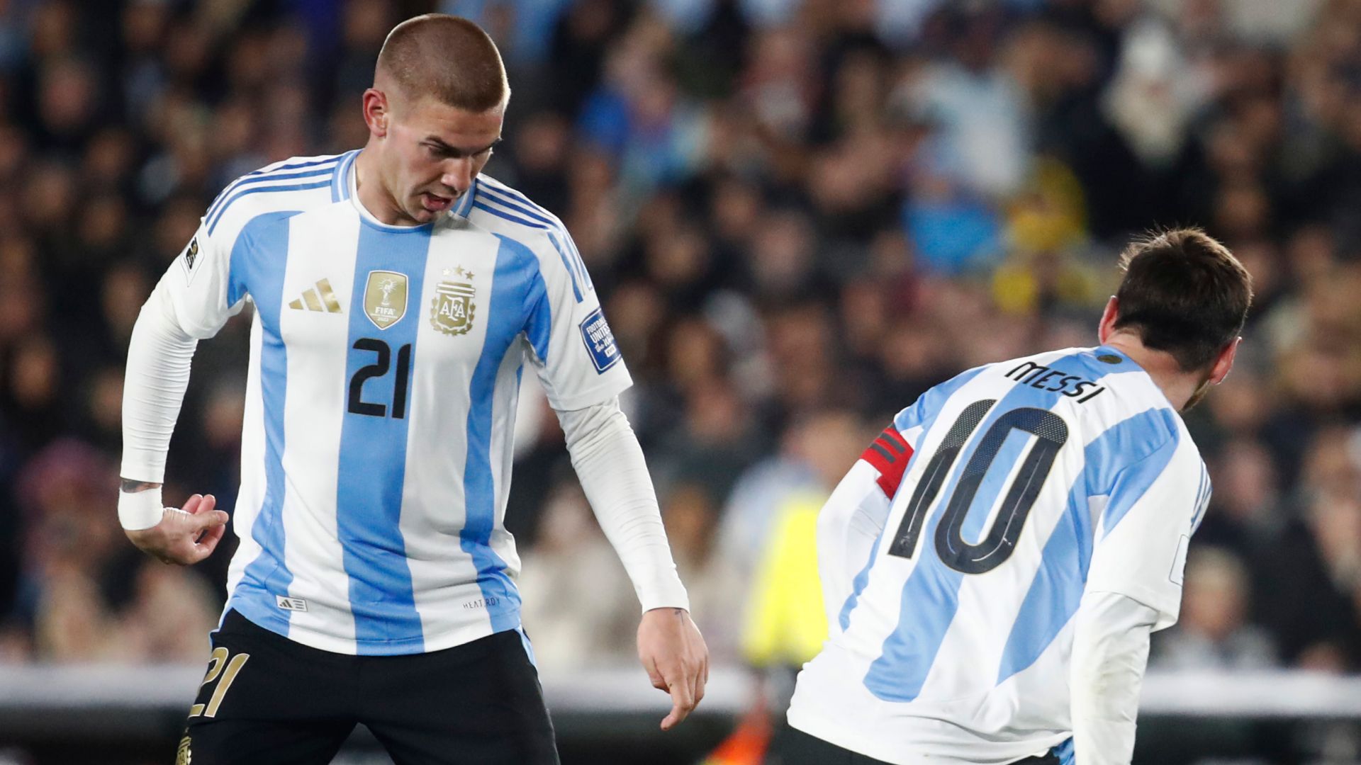 Franco Mastantuono Lionel Messi Argentina 2025