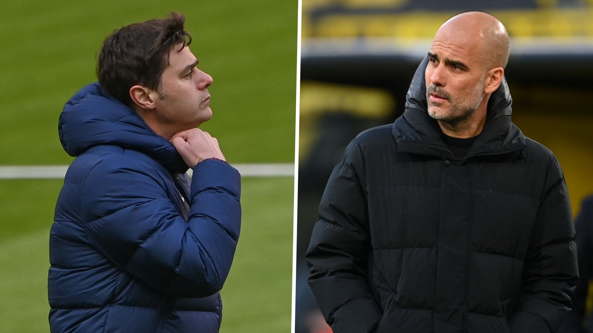 Mauricio Pochettino Pep Guardiola GFX PSG Manchester City