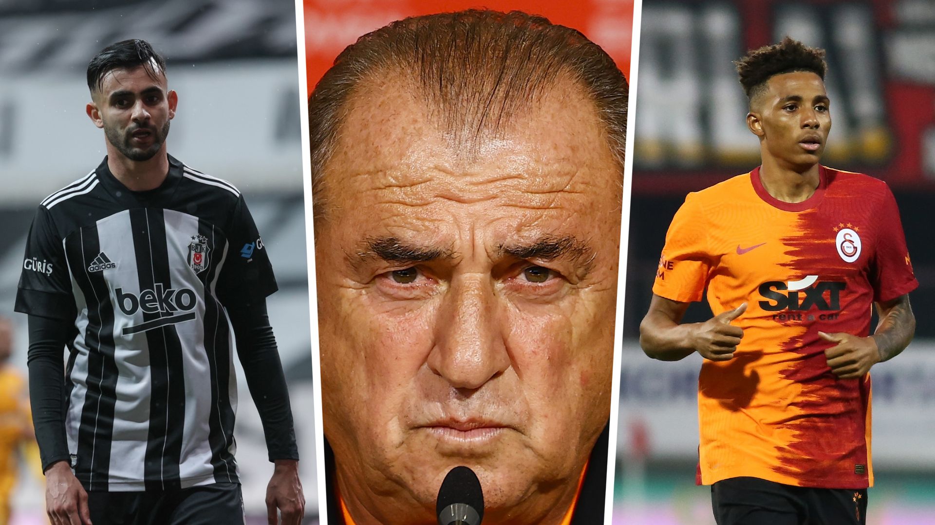 Fatih Terim, Rachid Ghezzal, Gedson Fernandes GFX