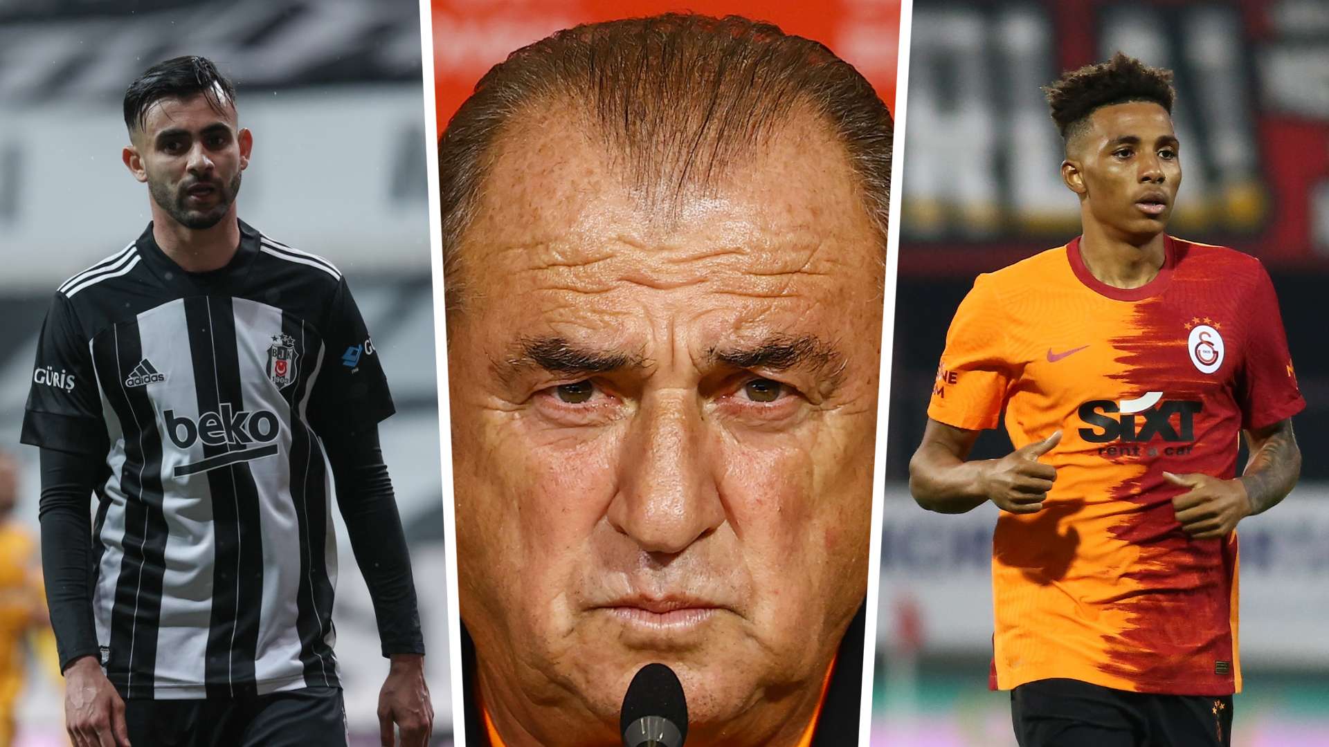 Fatih Terim, Rachid Ghezzal, Gedson Fernandes GFX