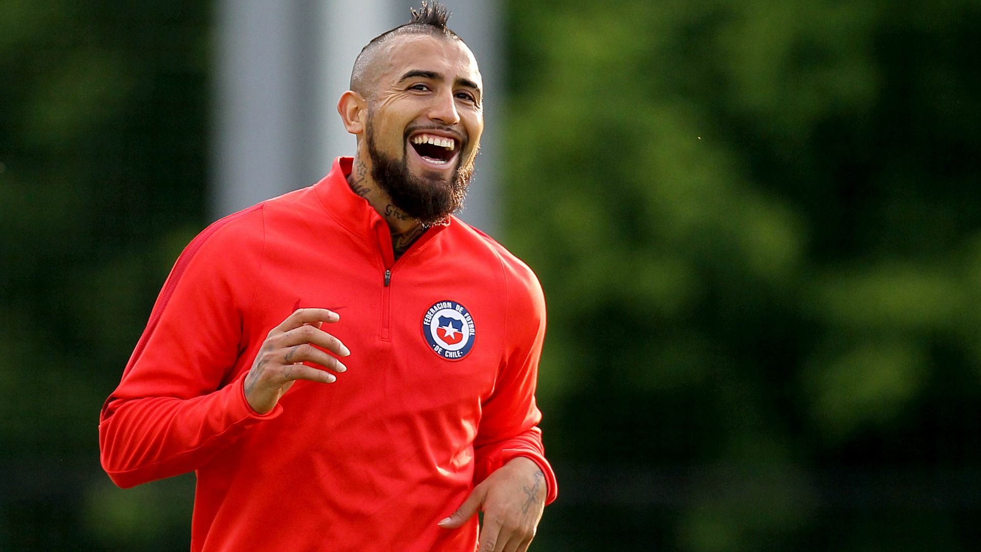 Arturo Vidal Chile training 240617