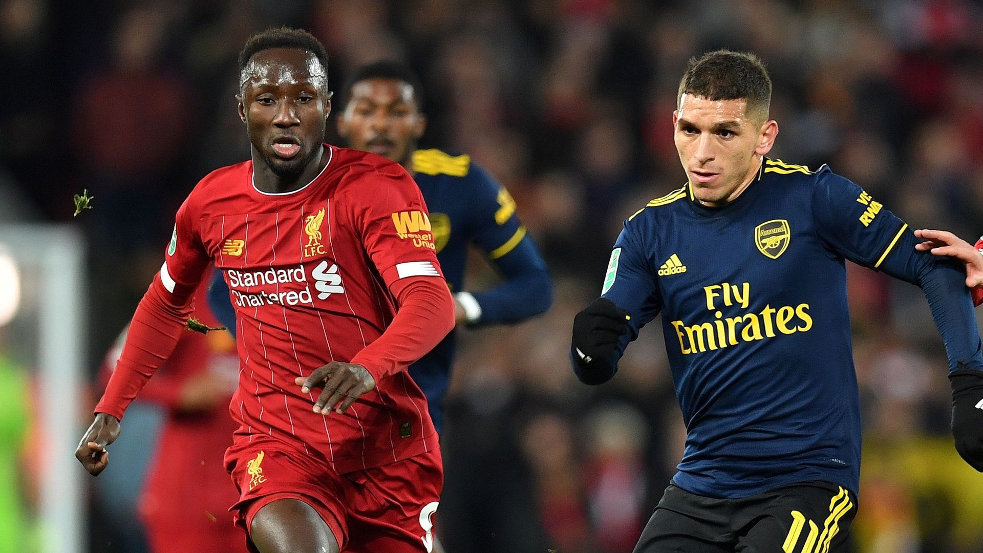 Naby Keita  Lucas Torreira  Liverpool Arsenal Carabao Cup