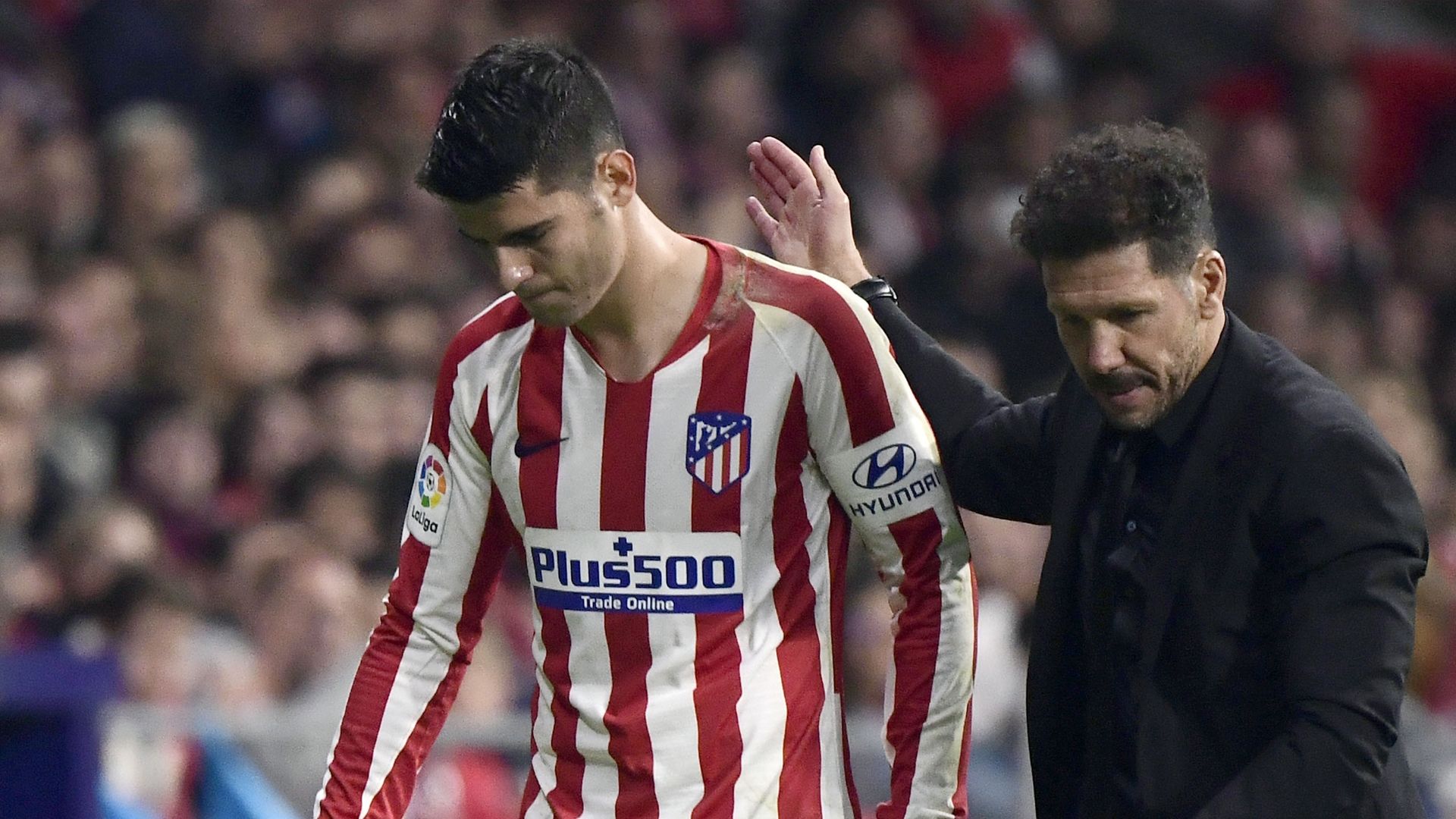 Morata y Simeone, Atlético de Madrid