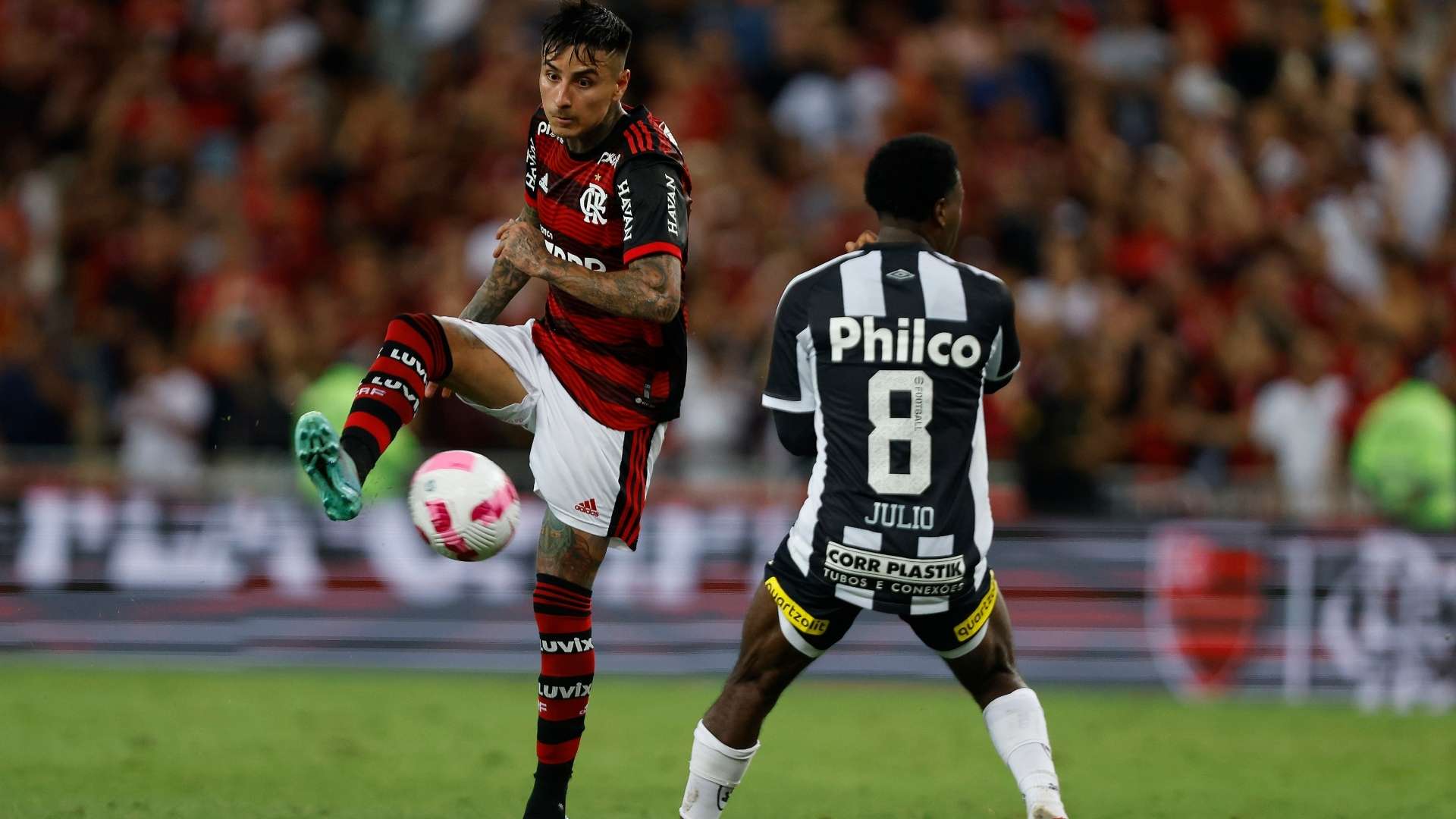 251022 Flamengo Santos Erick Pulgar Jhojan Julio