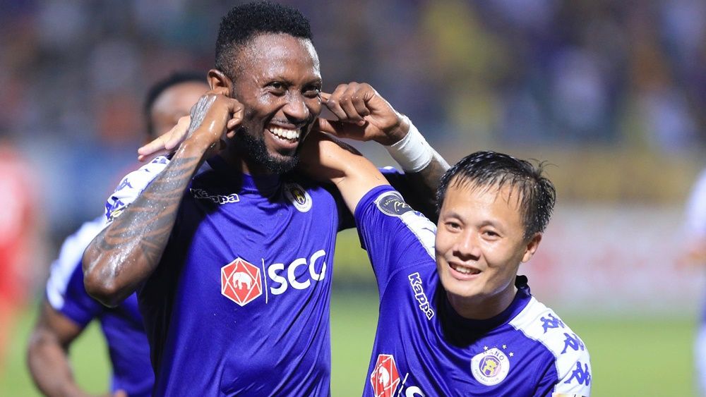 Hoang Vu Samson - Pham Thanh Luong Ha Noi FC Hai Phong Round 6 V.League 2019