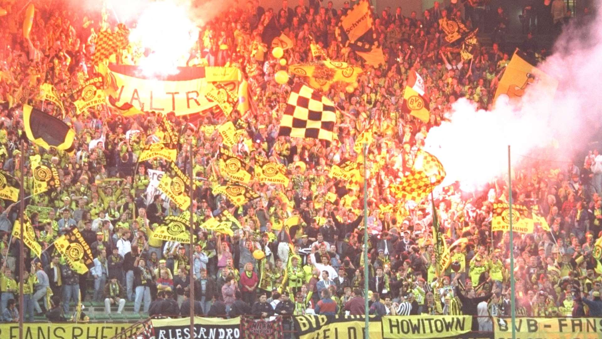 Borussia Dortmund fans 1995