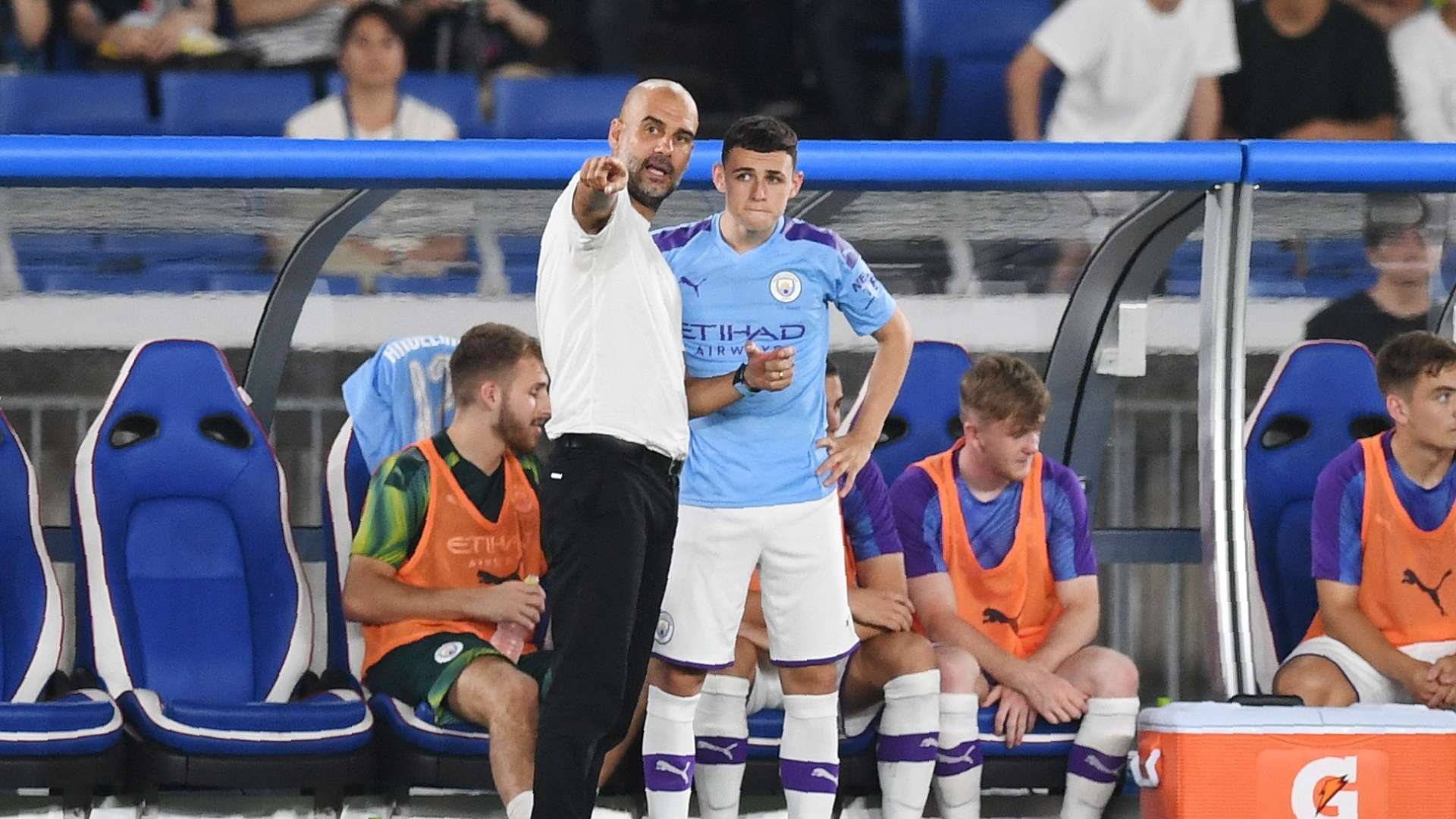 Pep Guardiola & Phil Foden