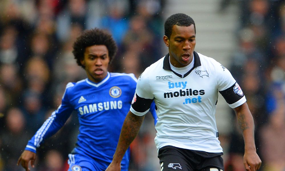 Andre Wisdom Willian Derby County Chelsea FA Cup Third Round 05012014