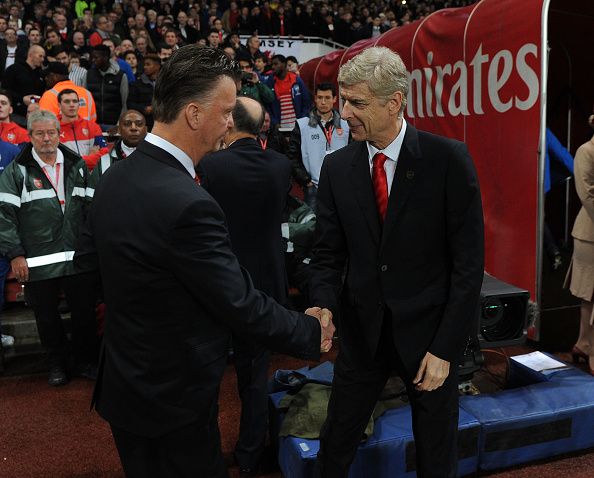 Arsene Wenger and Luis Van Gaal