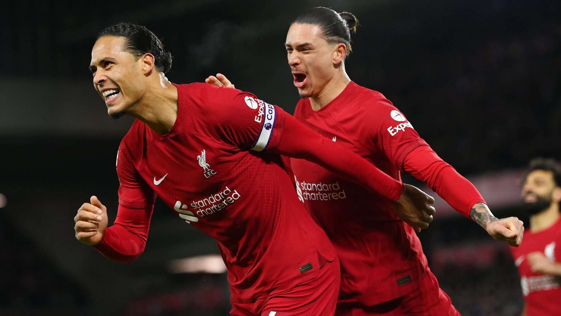 Virgil van Dijk Darwin Nunez Liverpool 2022-23