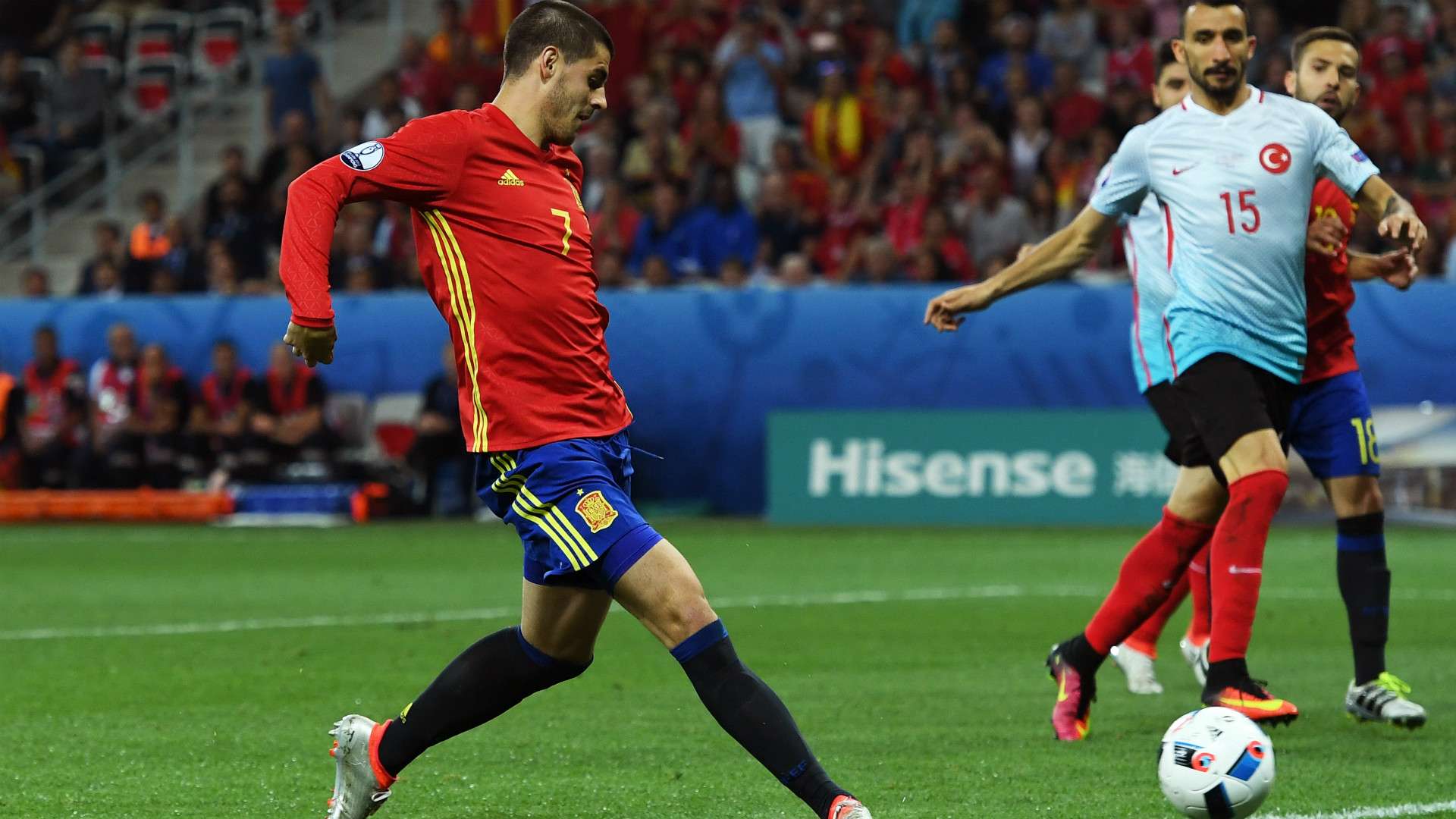 Alvaro Morata Spain Turkey Euro 2016