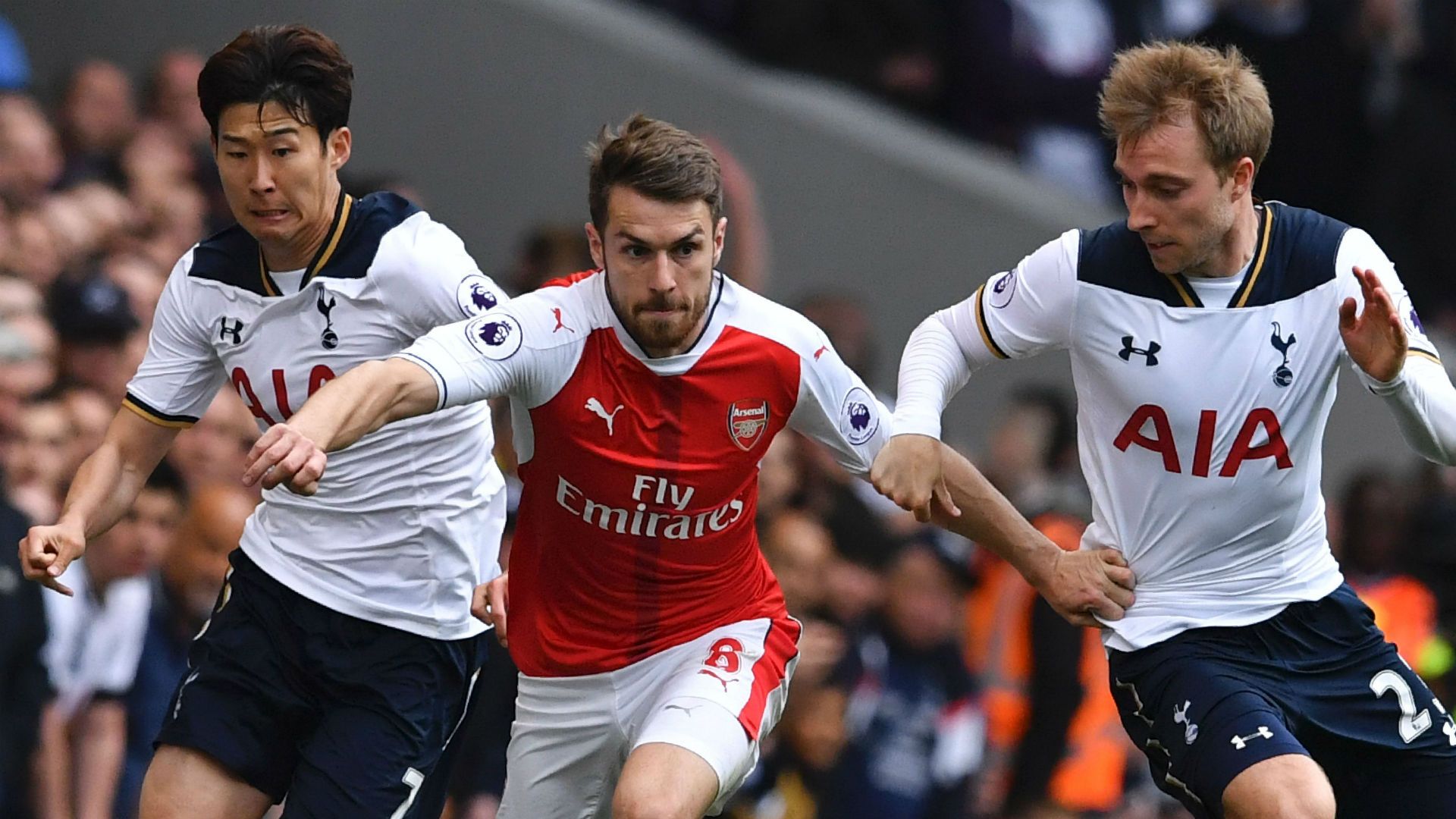 Heung-min Son Christian Eriksen Tottenham Aaron Ramsey Arsenal