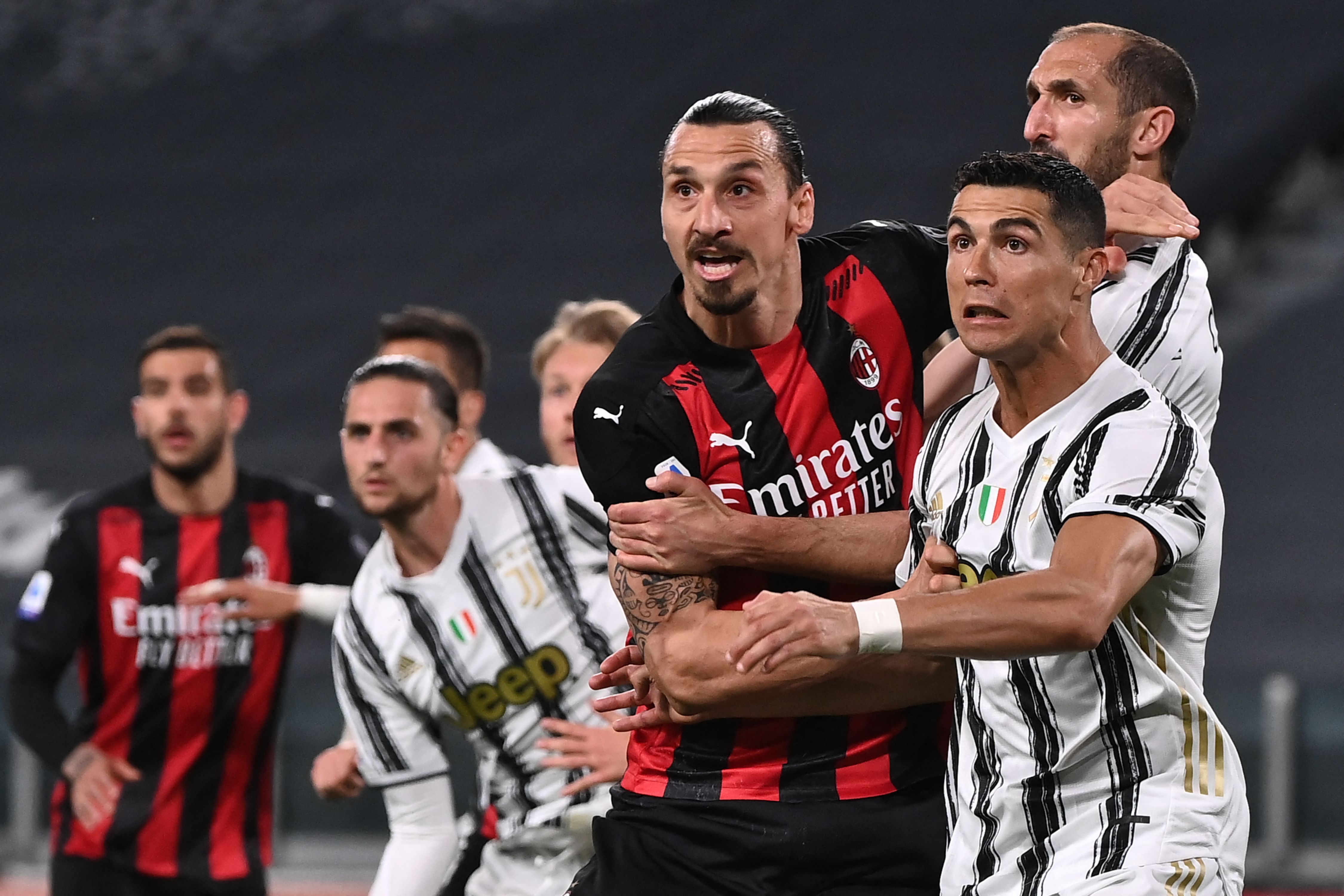 juventus milan ibrahimovic ronaldo