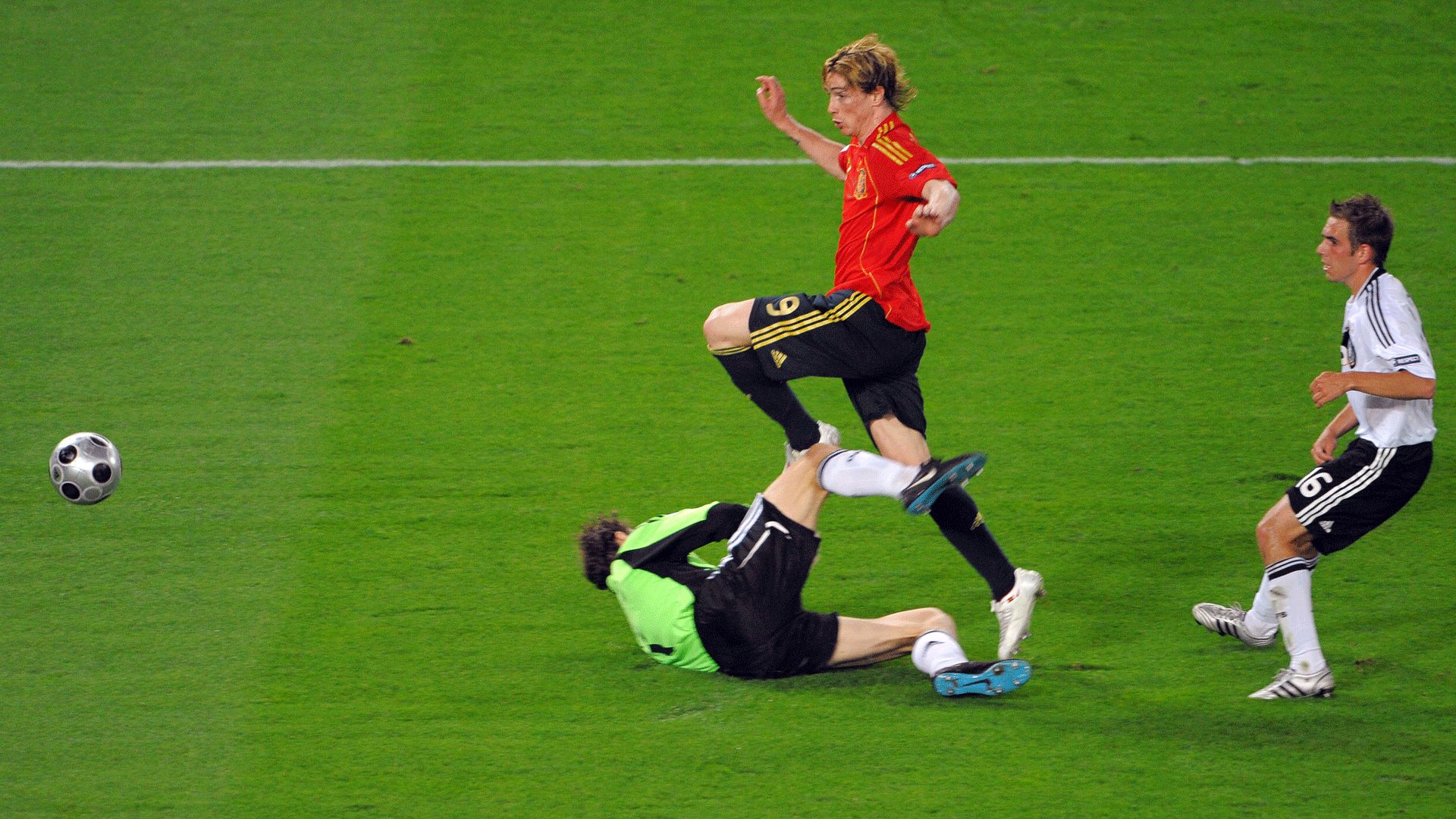 Philipp Lahm, Fernando Torres, Deutschland, Spanien, 2008, Euro