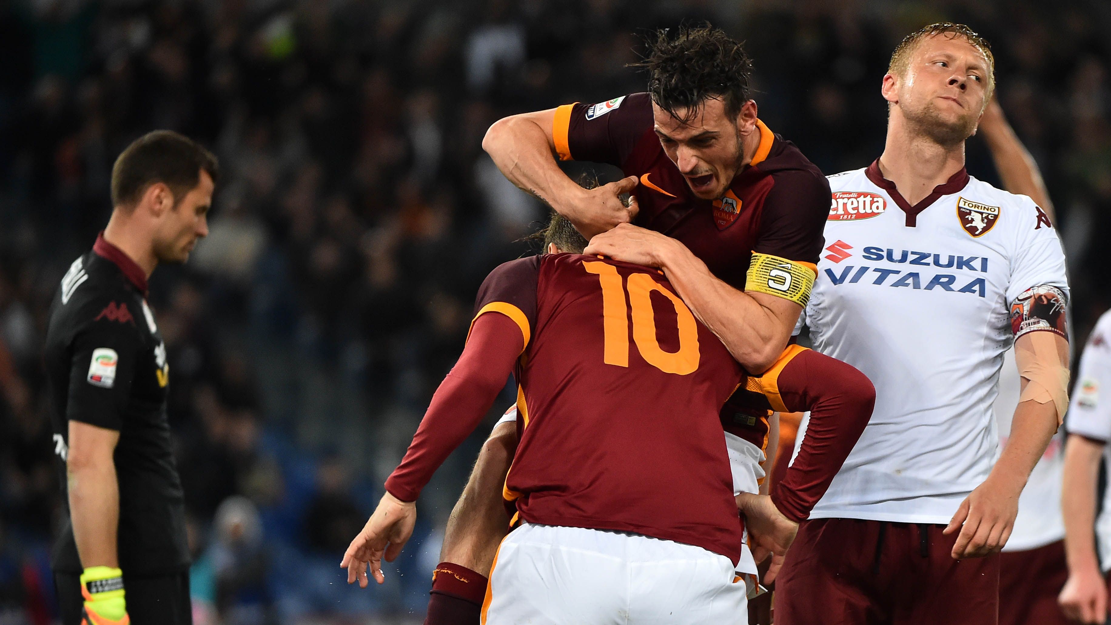 Francesco Totti Alessandro Florenzi Roma Torino