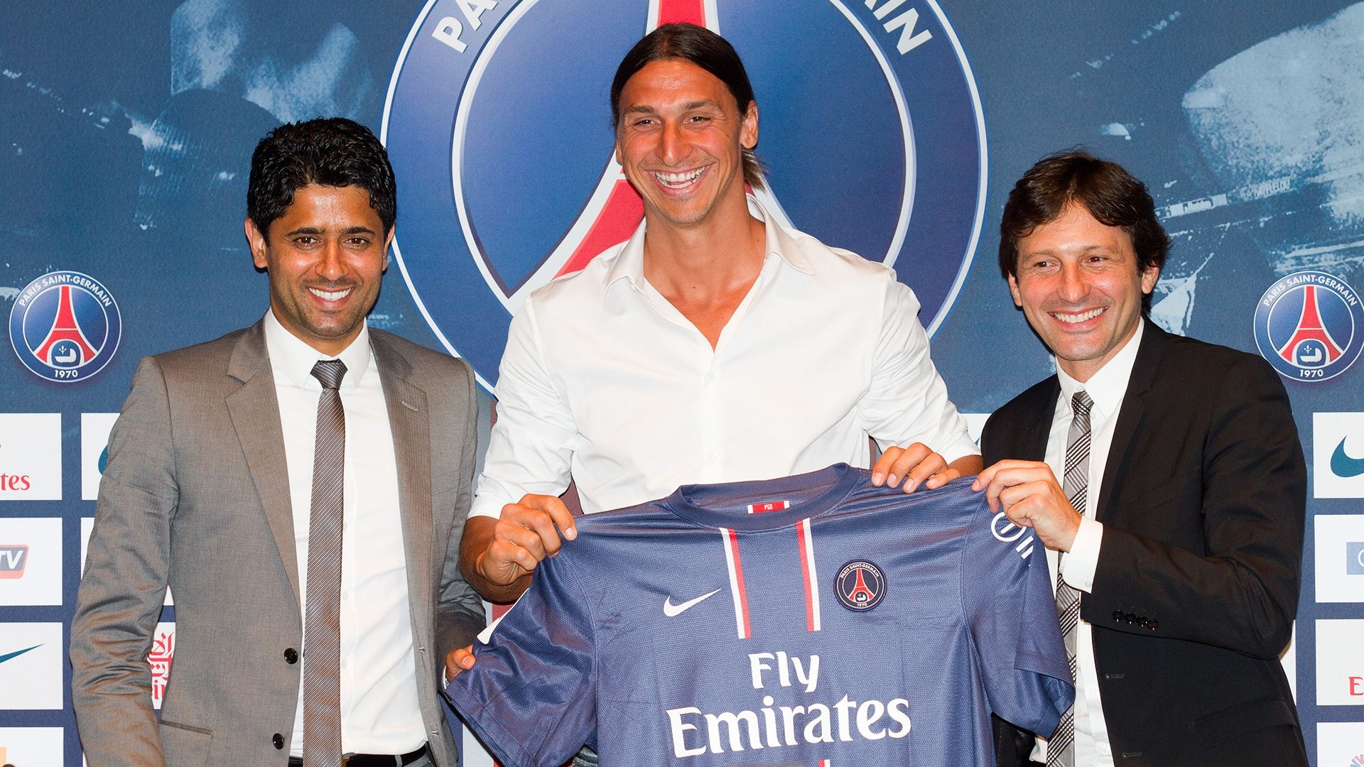 Zlatan Ibrahimovic Al-Khelaifi Leonardo PSG 2012