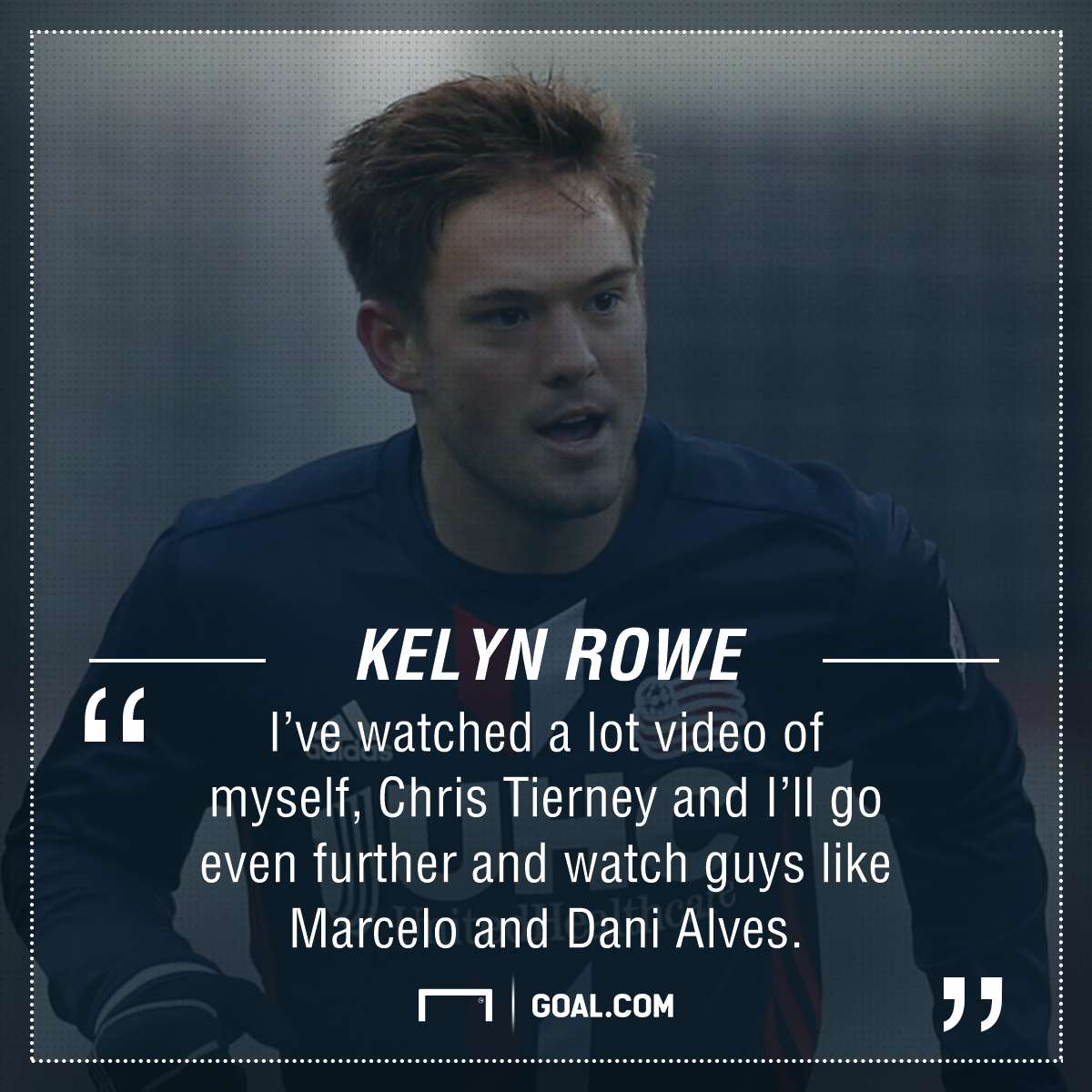 Kelyn Rowe playing surface