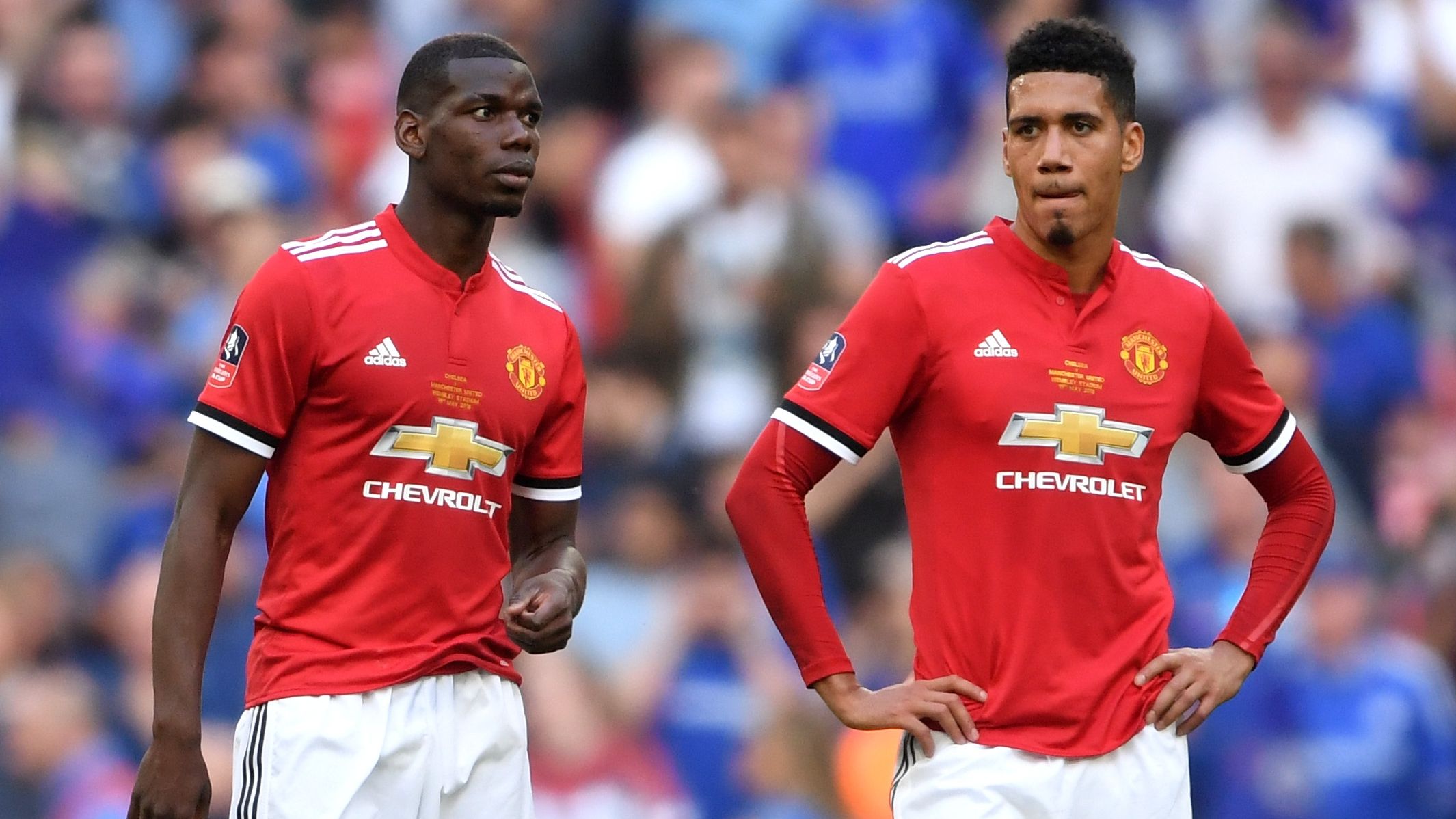 Chris Smalling Paul Pogba Manchester United