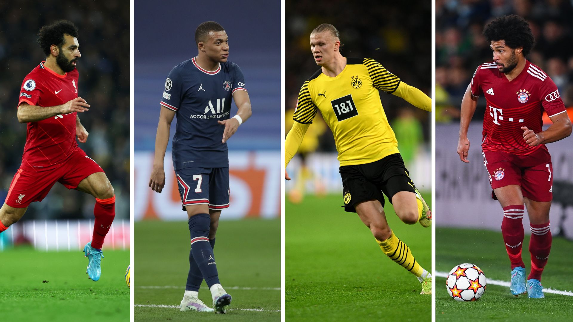 Salah Mbappe Haaland Gnabry