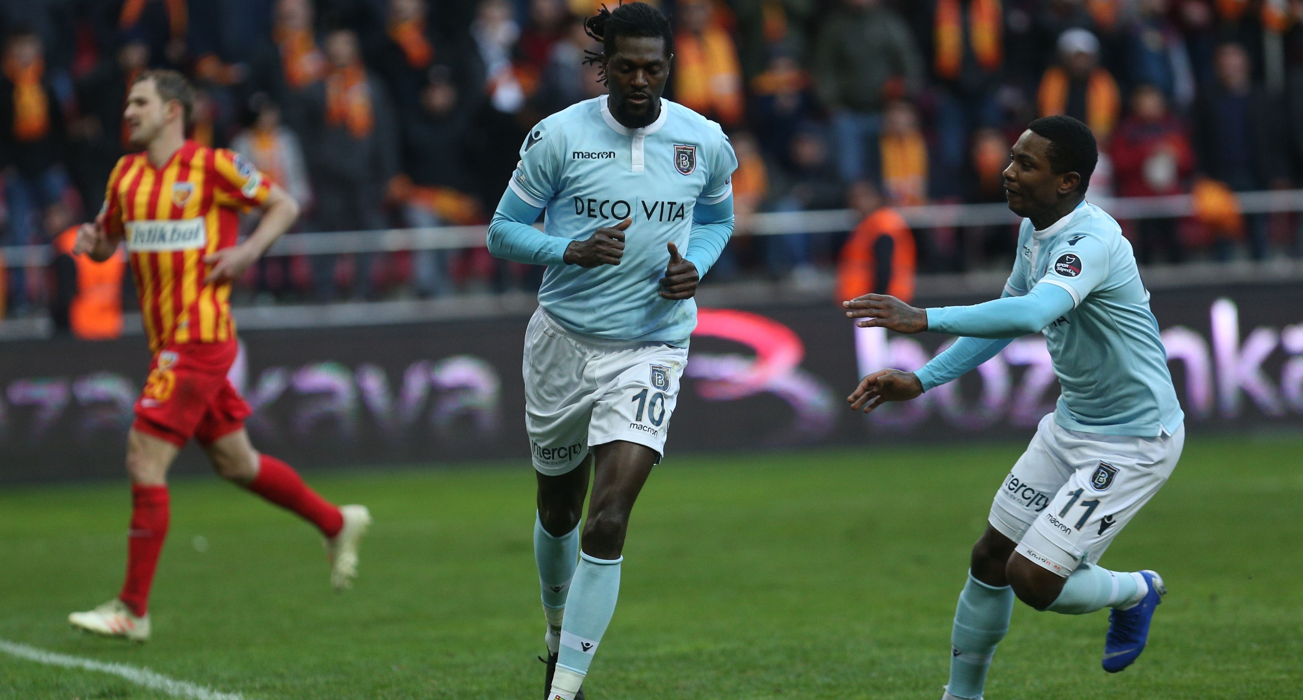 Emmanuel Adebayor Kayserispor Basaksehir Turkish Super League 03/17/19
