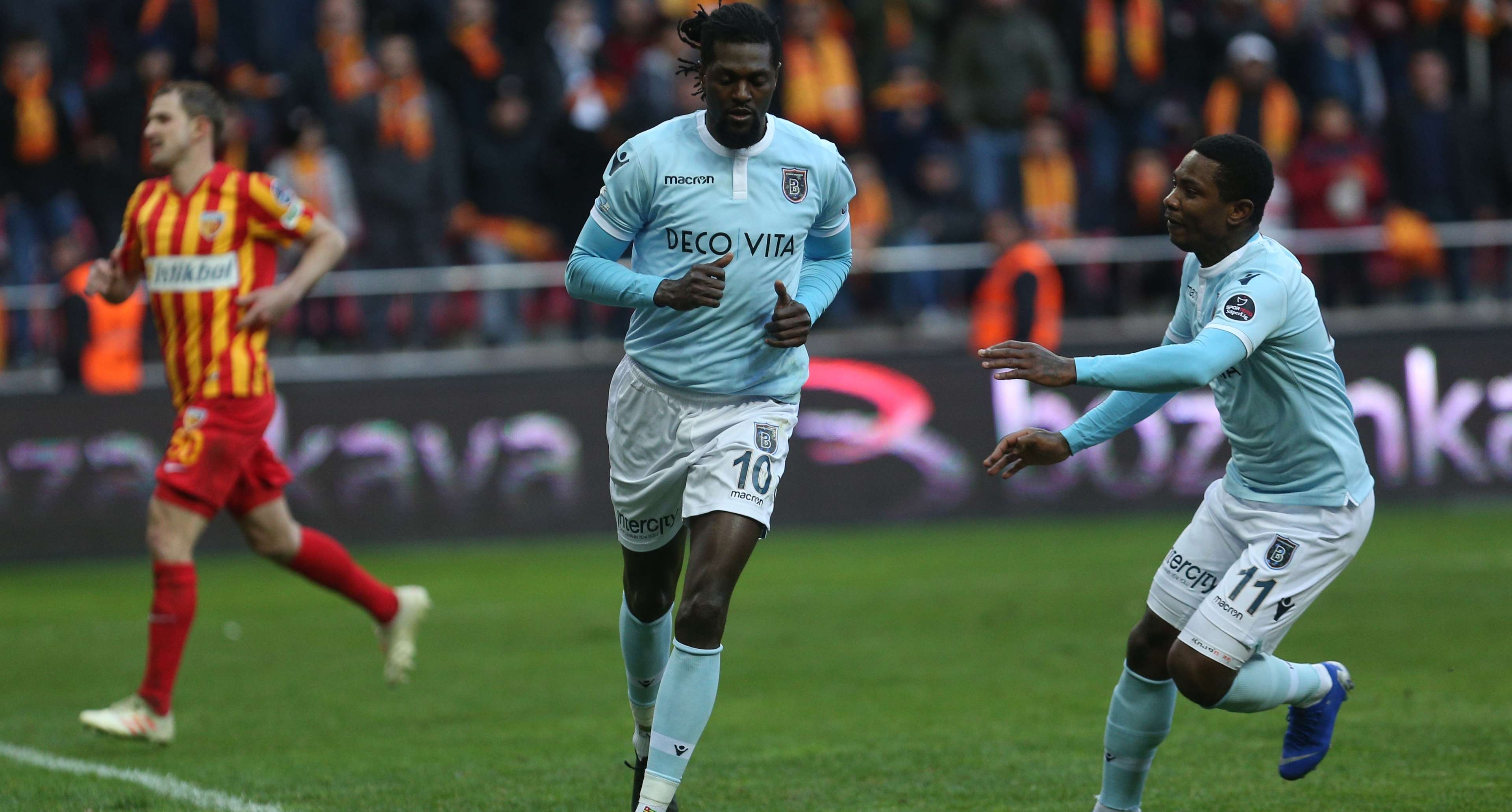 Emmanuel Adebayor Kayserispor Basaksehir Turkish Super League 03/17/19
