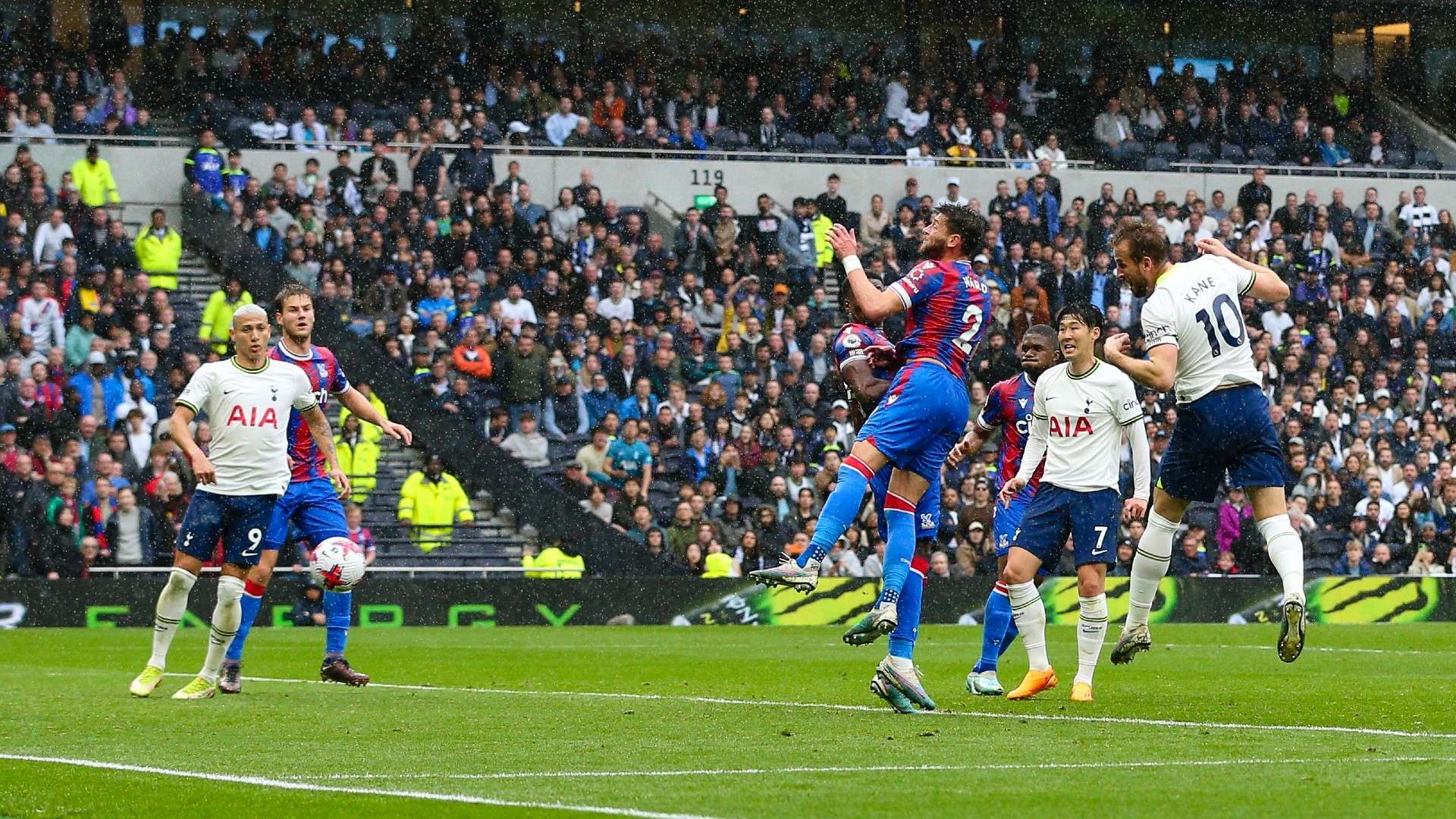 Harry Kane Tottenham header vs Crystal Palace 2022-23