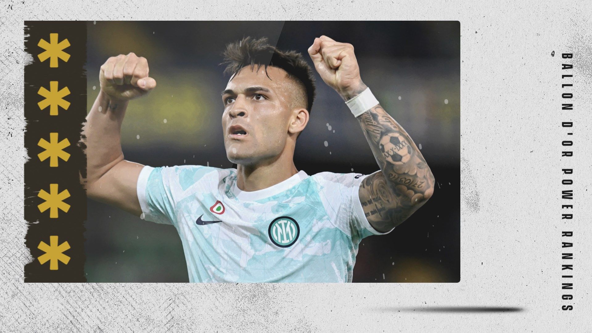 Lautaro Martinez Ballon d'Or Rankings GFX