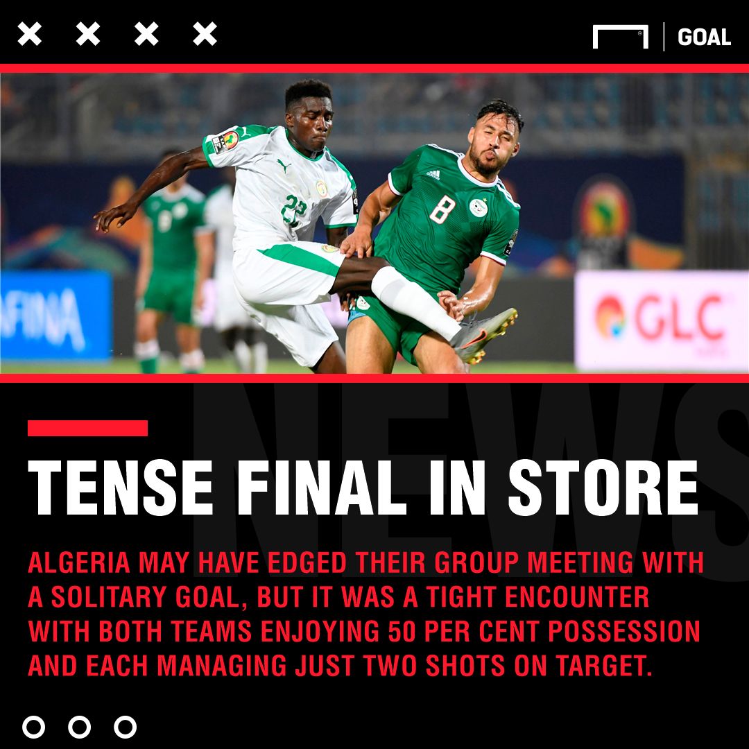 Senegal Algeria AFCON final graphic