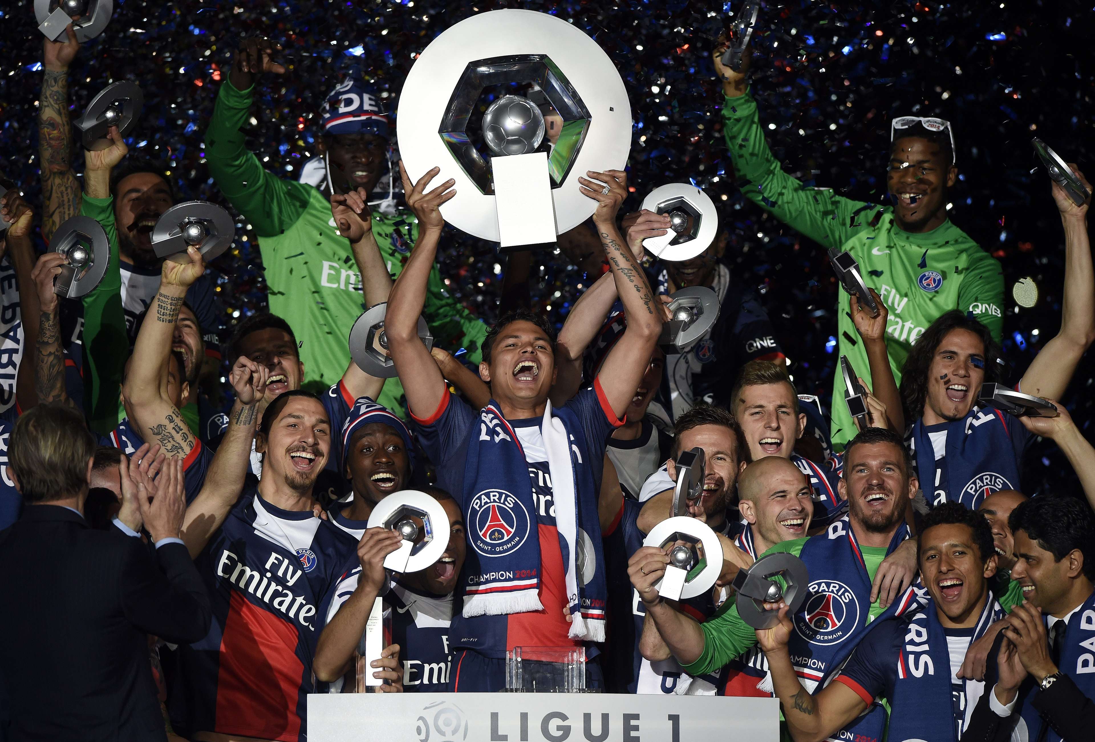 PSG French Ligue 1 Champions 2014