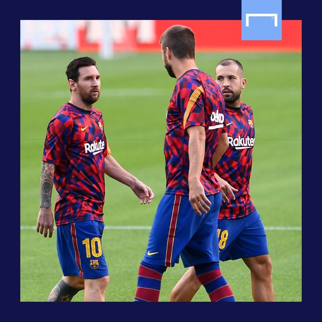 Lionel Messi Jordi Alba Gerard Pique Barcelona GFX