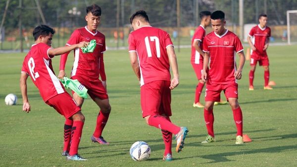 U19 Việt Nam tập luyện tại Trung tâm bóng đá trẻ VFF tháng 5-2018