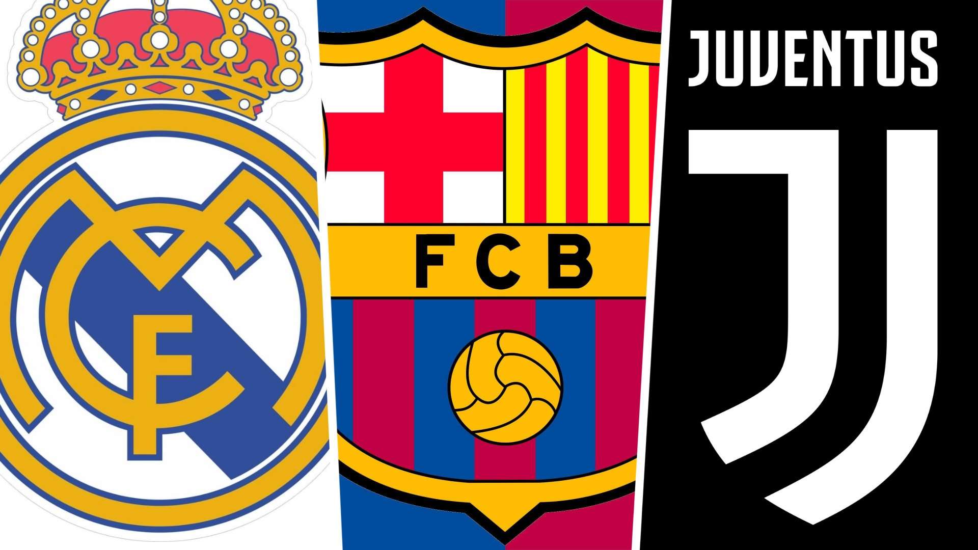 real madrid barcelona juventus
