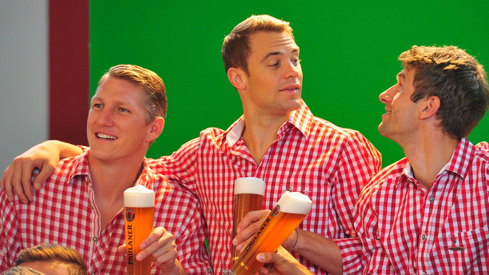 Manuel Neuer Thomas Müller Bastian Schweinsteiger 31082014