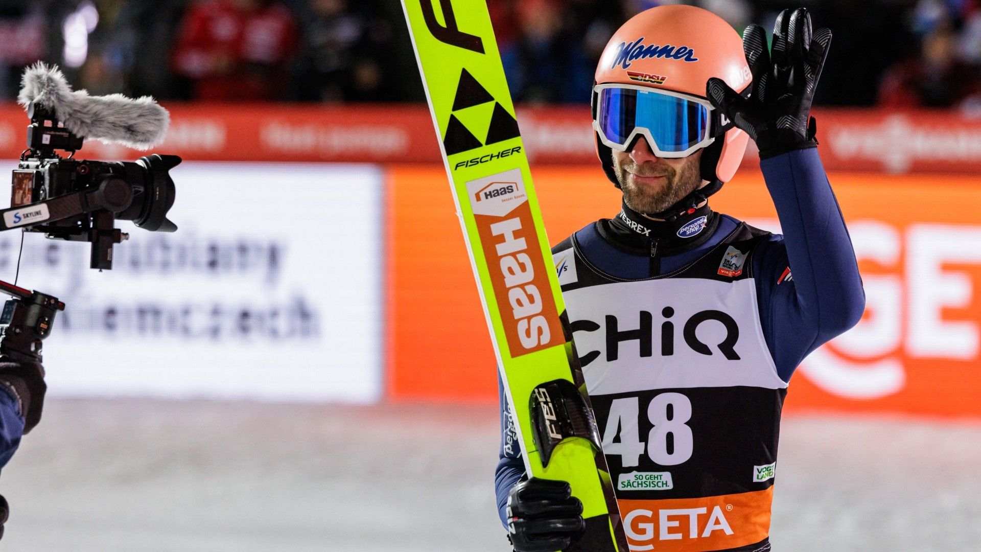 Germany's Pius Paschke reacts