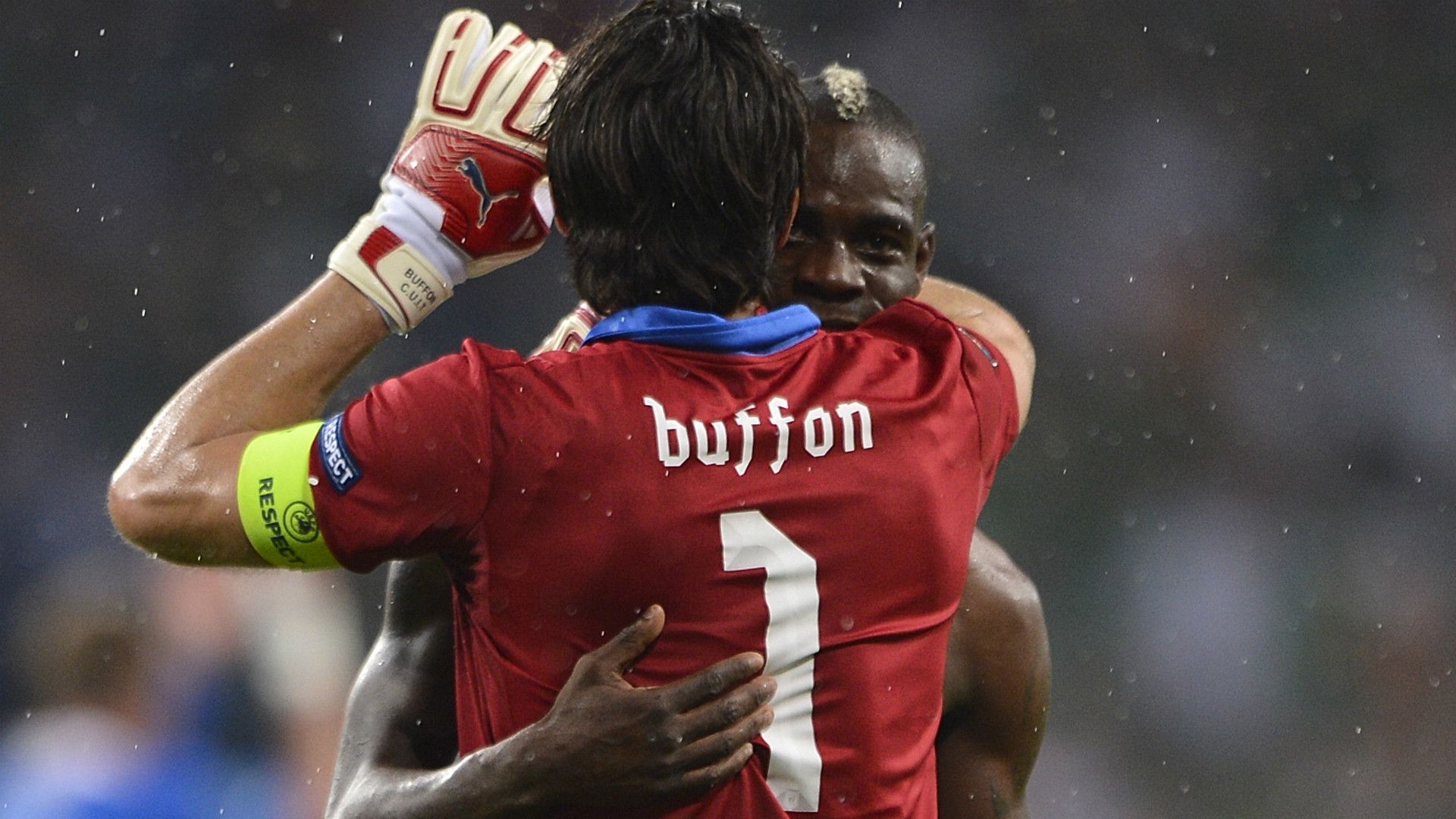 Gianluigi Buffon Mario Balotelli Italy