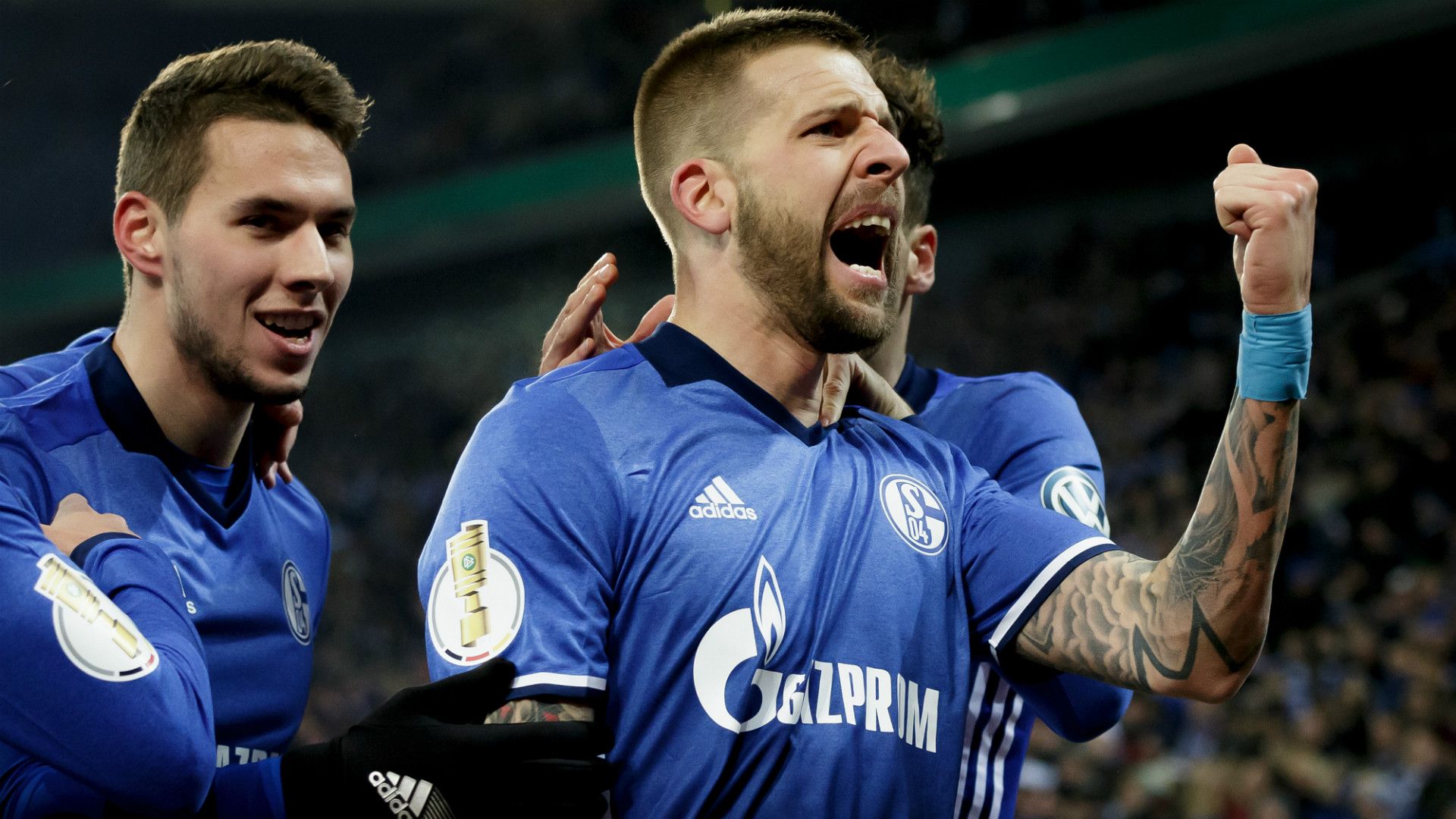 Guido Burgstaller FC Schalke 04 VfL Wolfsburg DFB Pokal 07022018