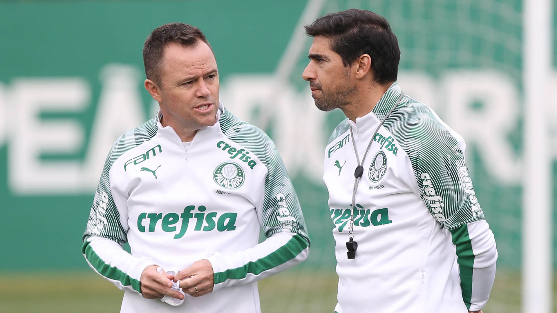 Abel Ferreira e Andrey Cebola treino Palmeiras 03112020