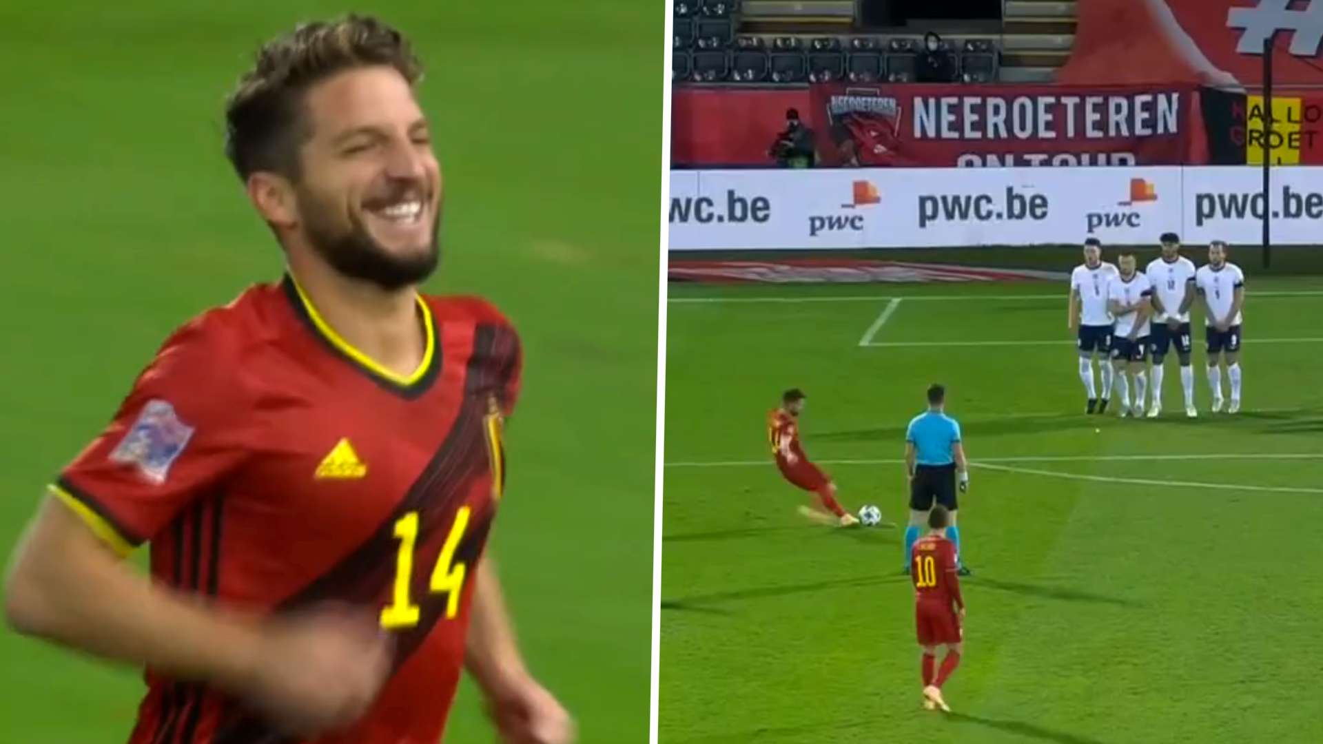 GFX Dries Mertens Belgium England 2020