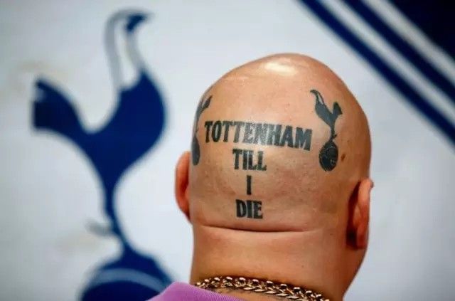 Premier League fan tattoo TOT