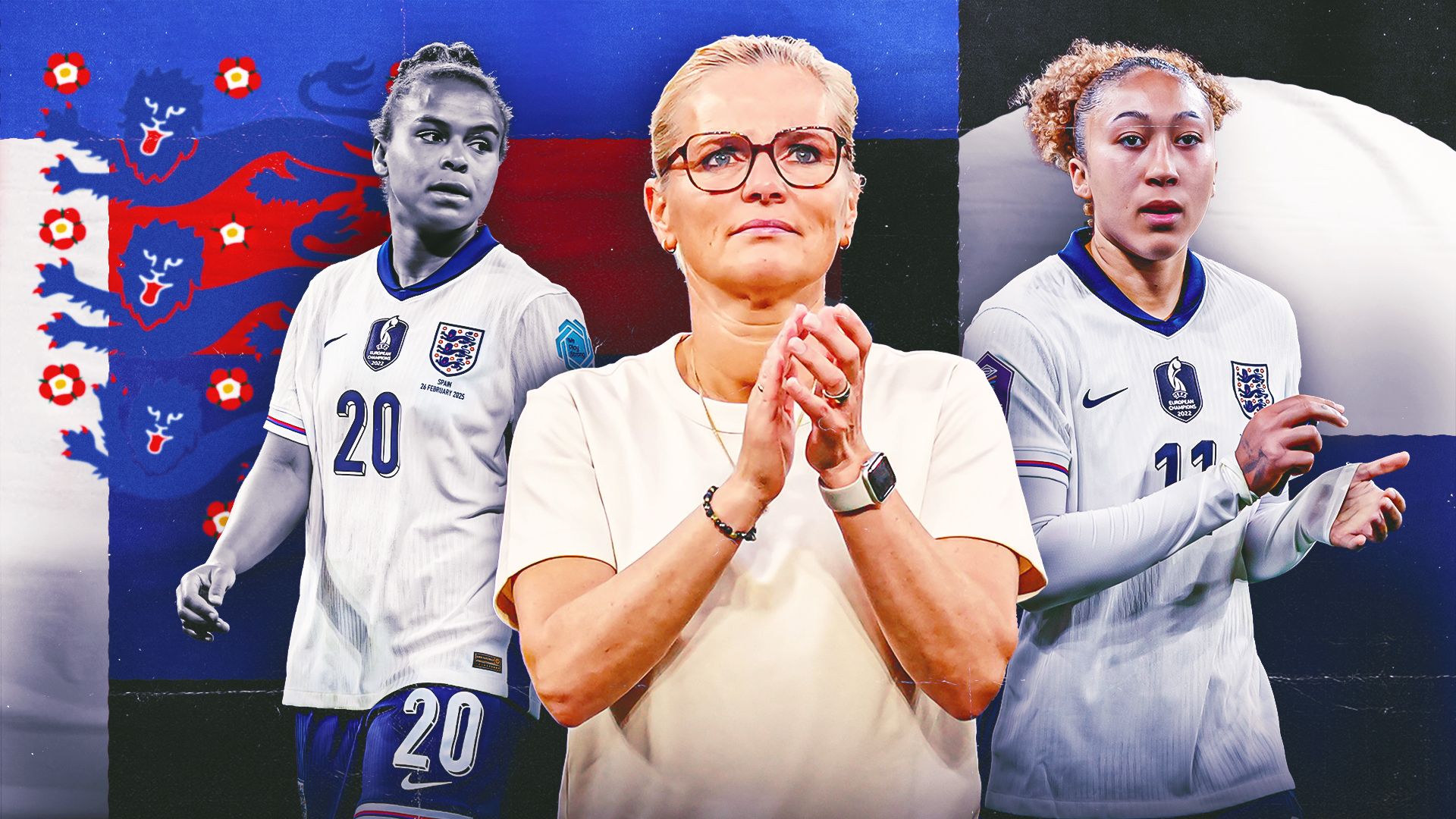 Lionesses Euro squad W+Ls GFX