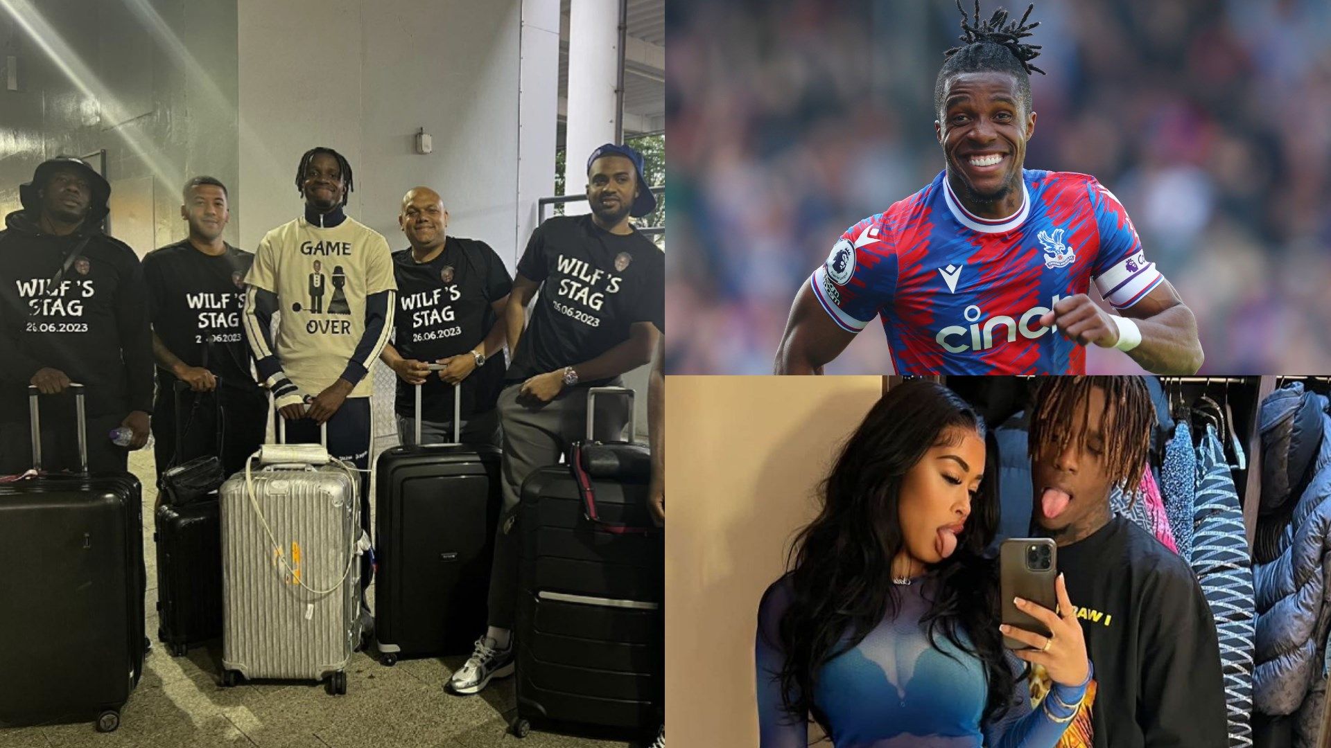 Wilfried Zaha stag do Paige Bannister