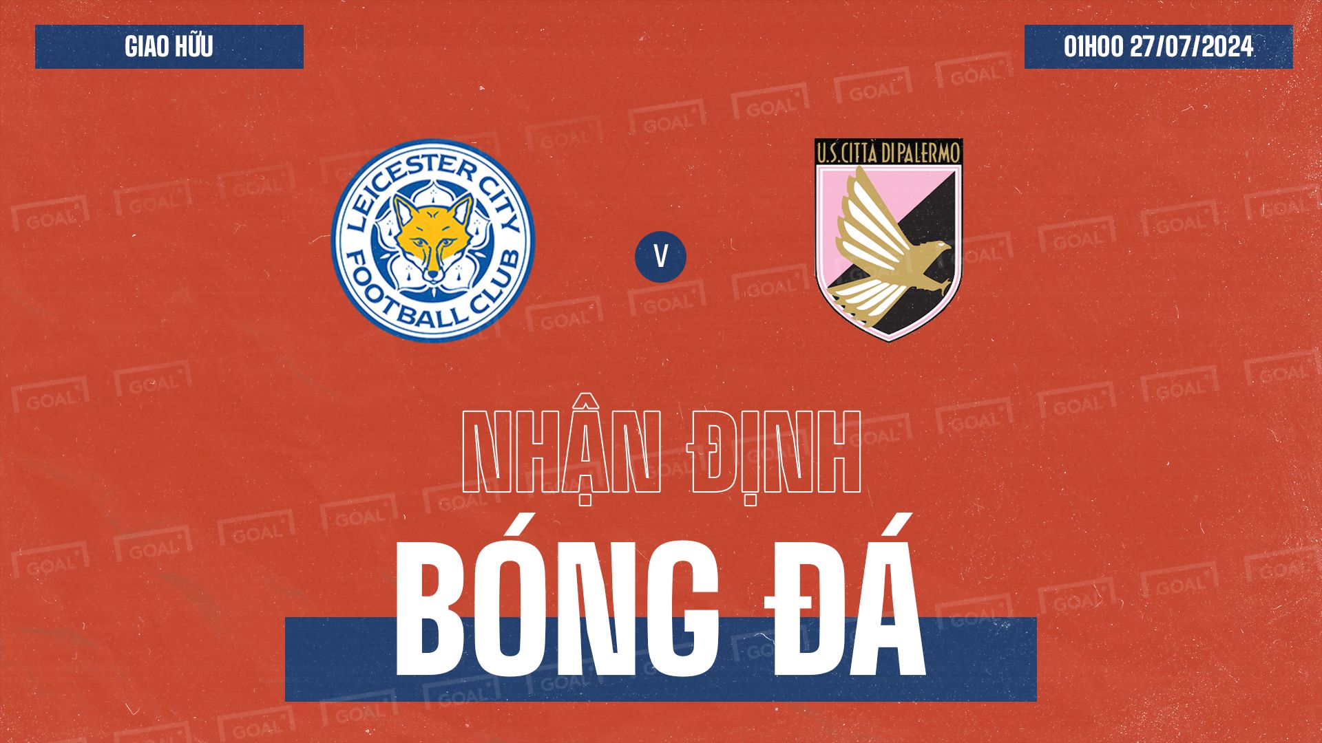 Leicester City vs Palermo Club Friendlies 2024 GFX