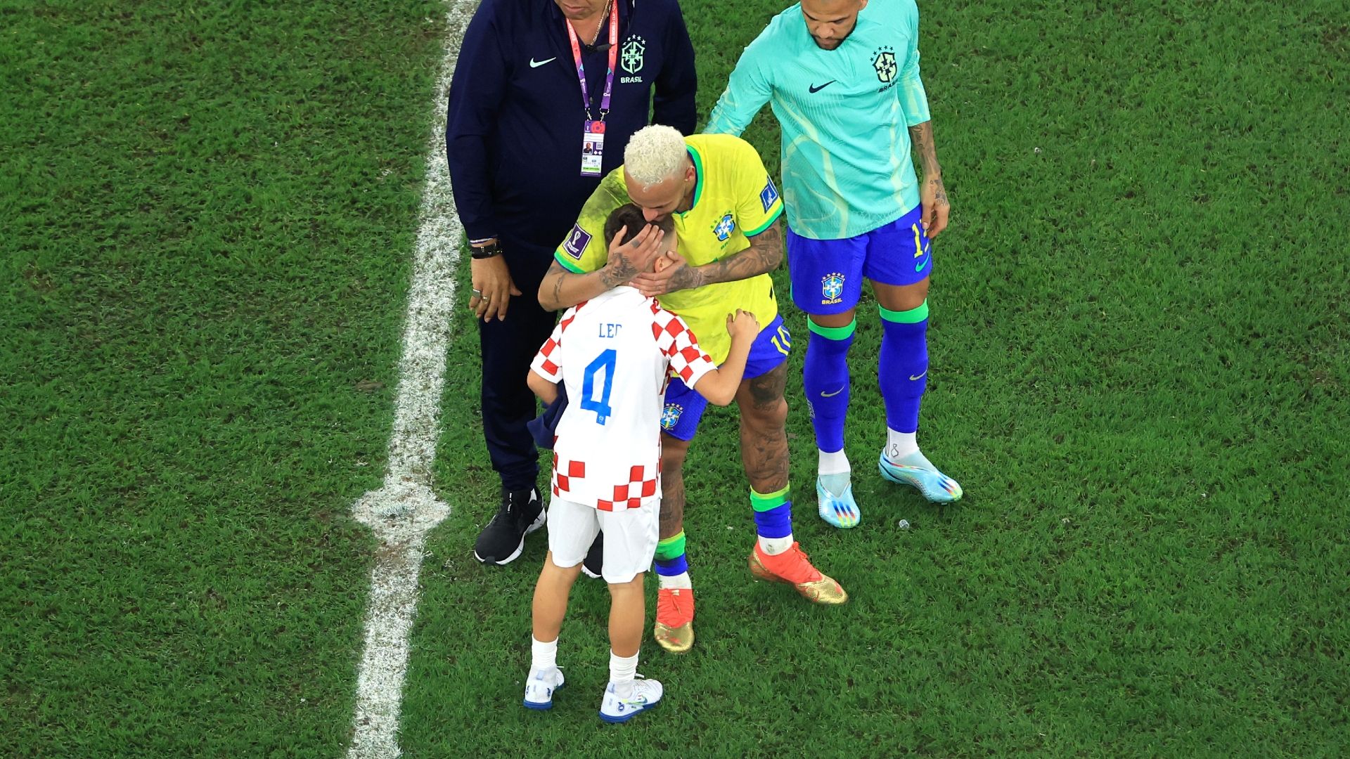 Neymar Ivan Perisic son Leo Brazil Croatia World Cup 2022