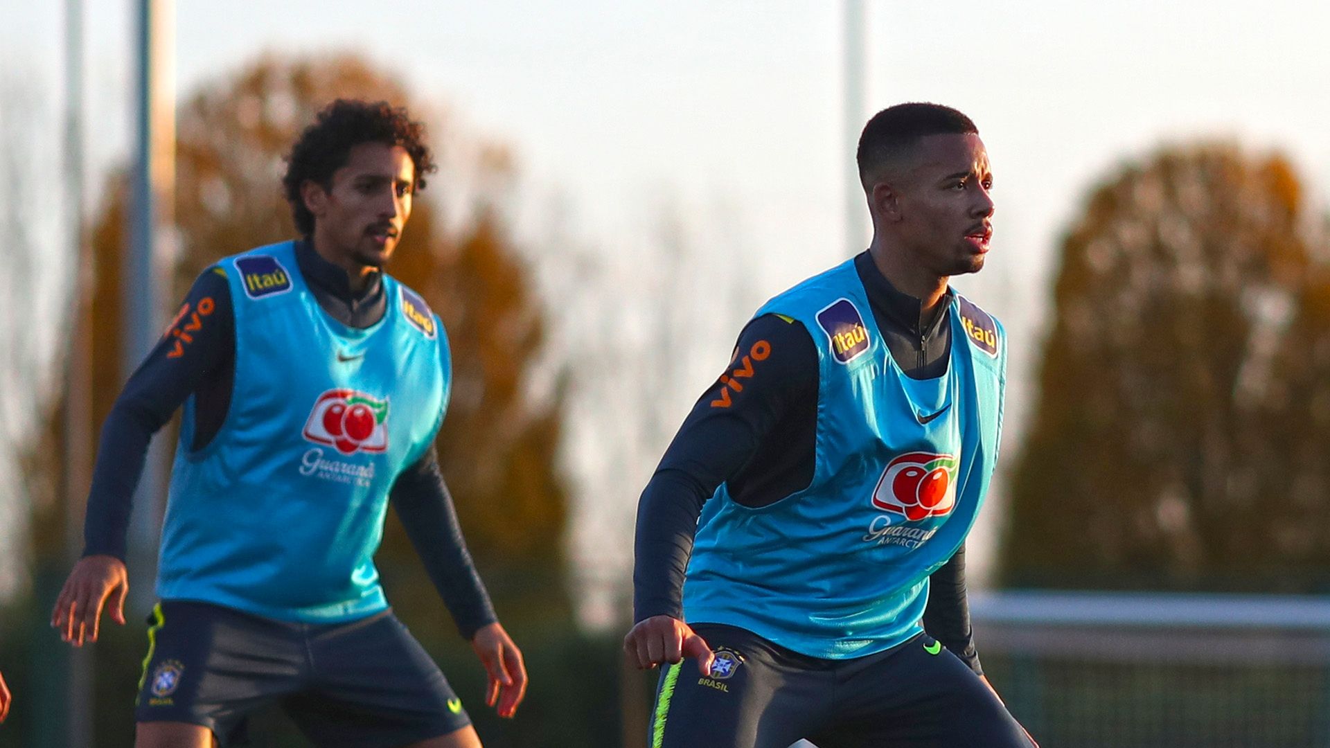 Gabriel Jesus Marquinhos Brasil treino 12112018