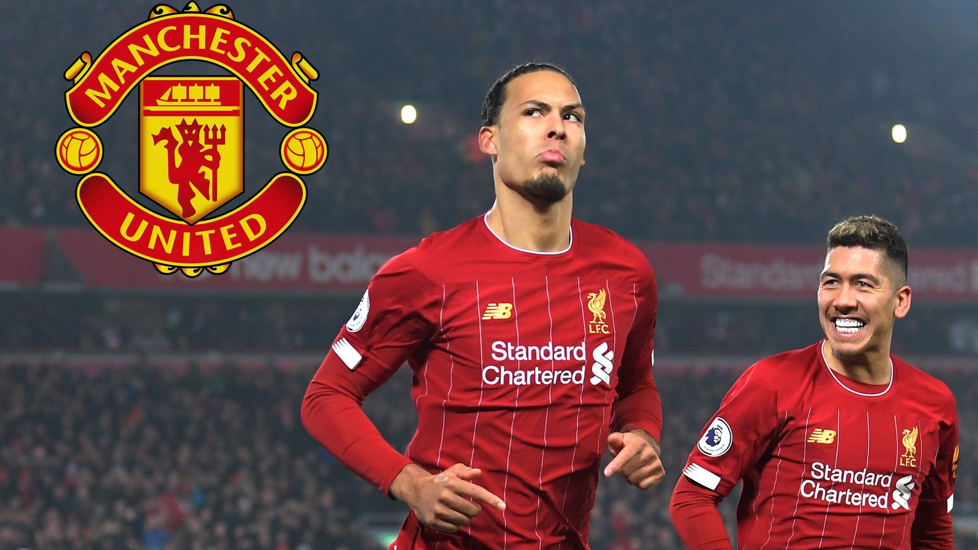 Virgil van Dijk Liverpool Man Utd GFX